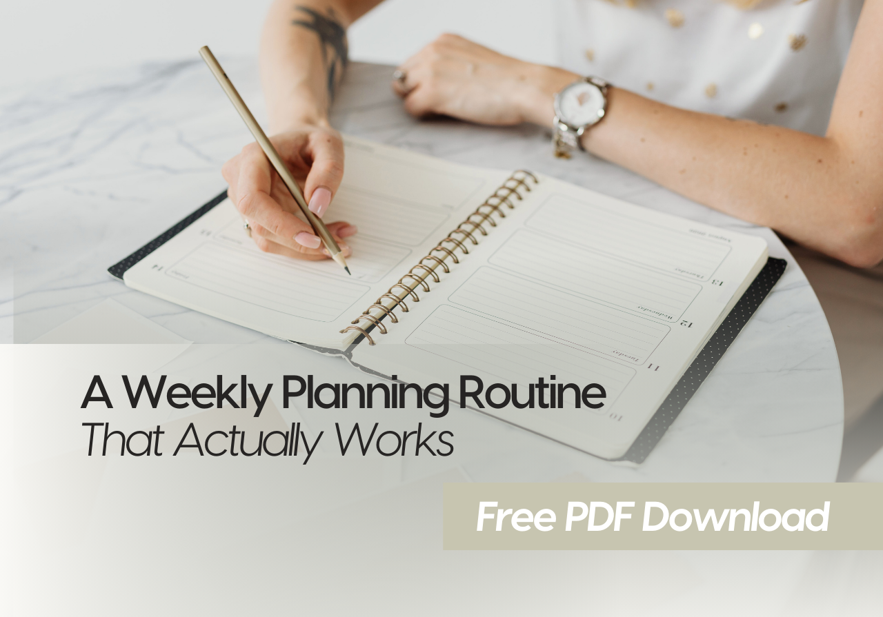 weekly planning routine for small business owners