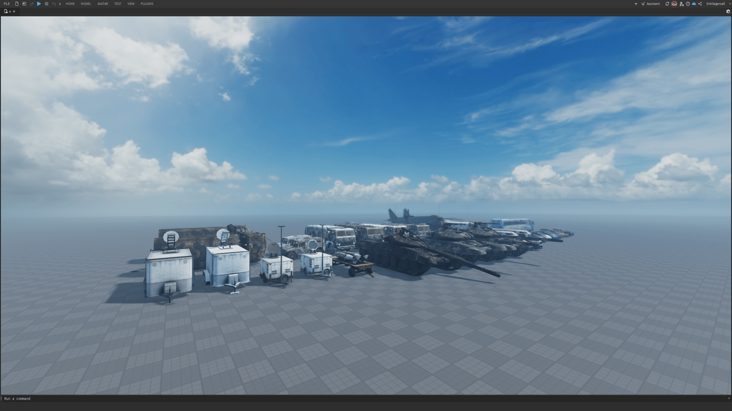 Realistic military vehicle meshes for Roblox war games