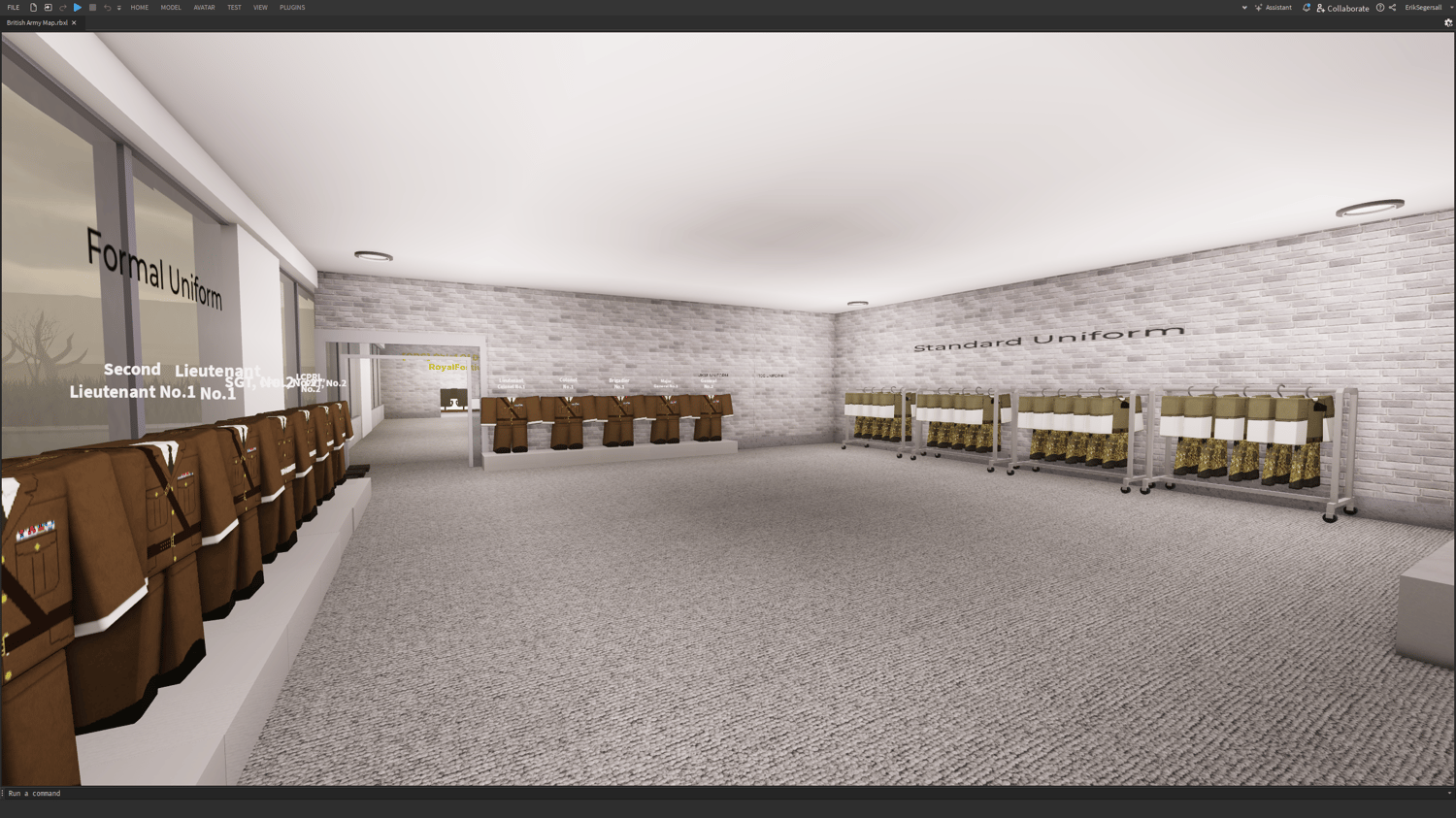 Realistic shooting range for British military training maps