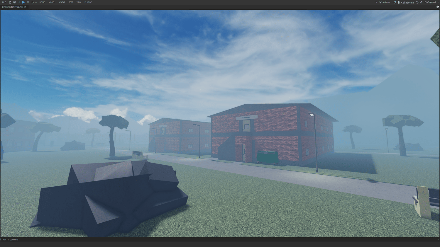 Parade deck for formations and ceremonies in Roblox