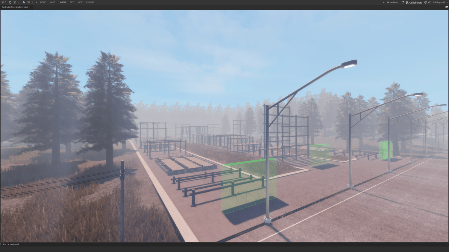 Overhead GUI for interactive roleplay in an army academy