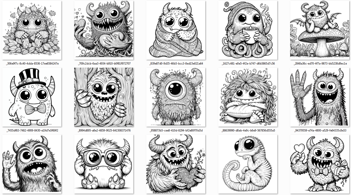 Legendary Creatures and Beasts Coloring Pages for Kids