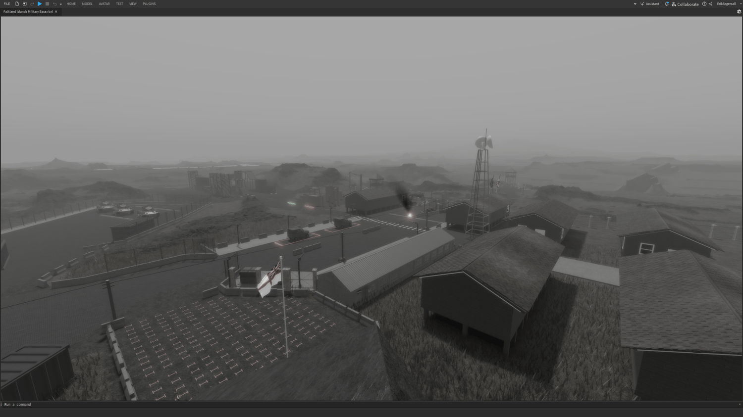 Expansive military battlefield with realistic graphics