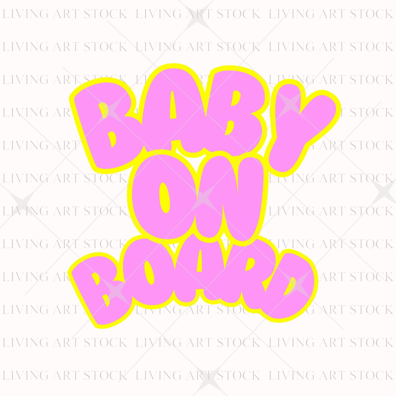 Baby on Board PNG transparent clipart design