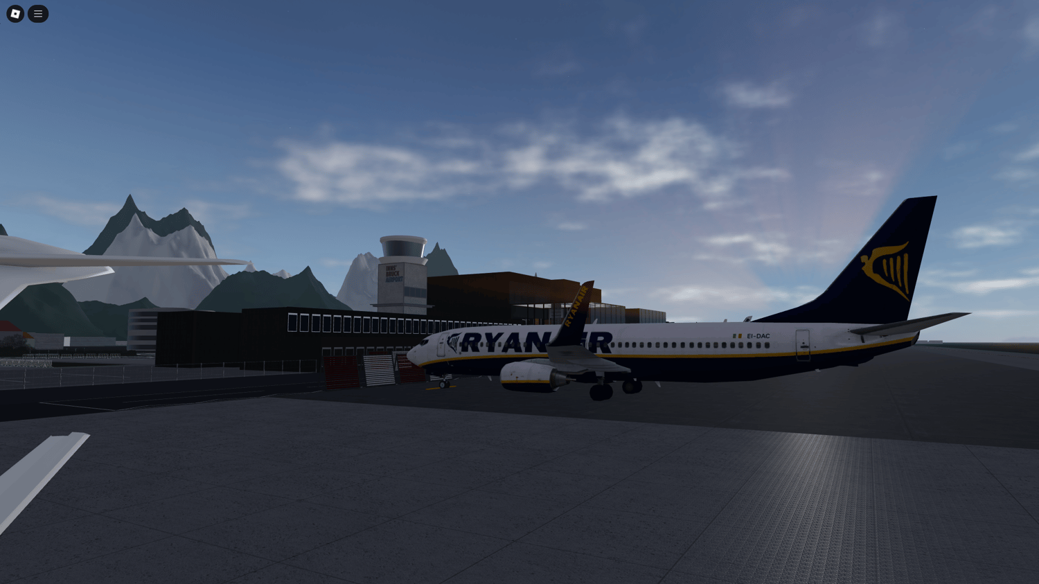 Realistic Mountain Valley Airport with high-quality terrain