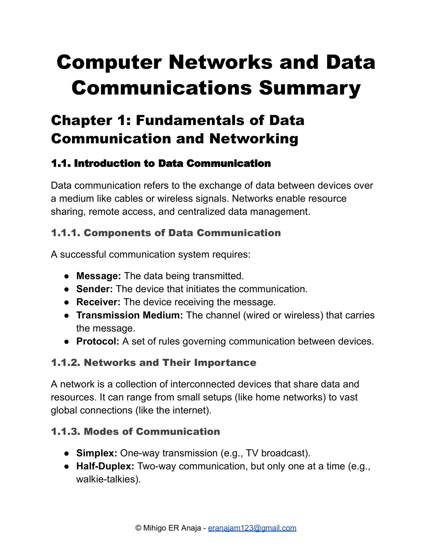 Computer Networks and Data Communications Handbook – A comprehensive guide covering networking fundamentals, Ethernet, IP addressing, routing, and security, ideal for students and IT professionals.
