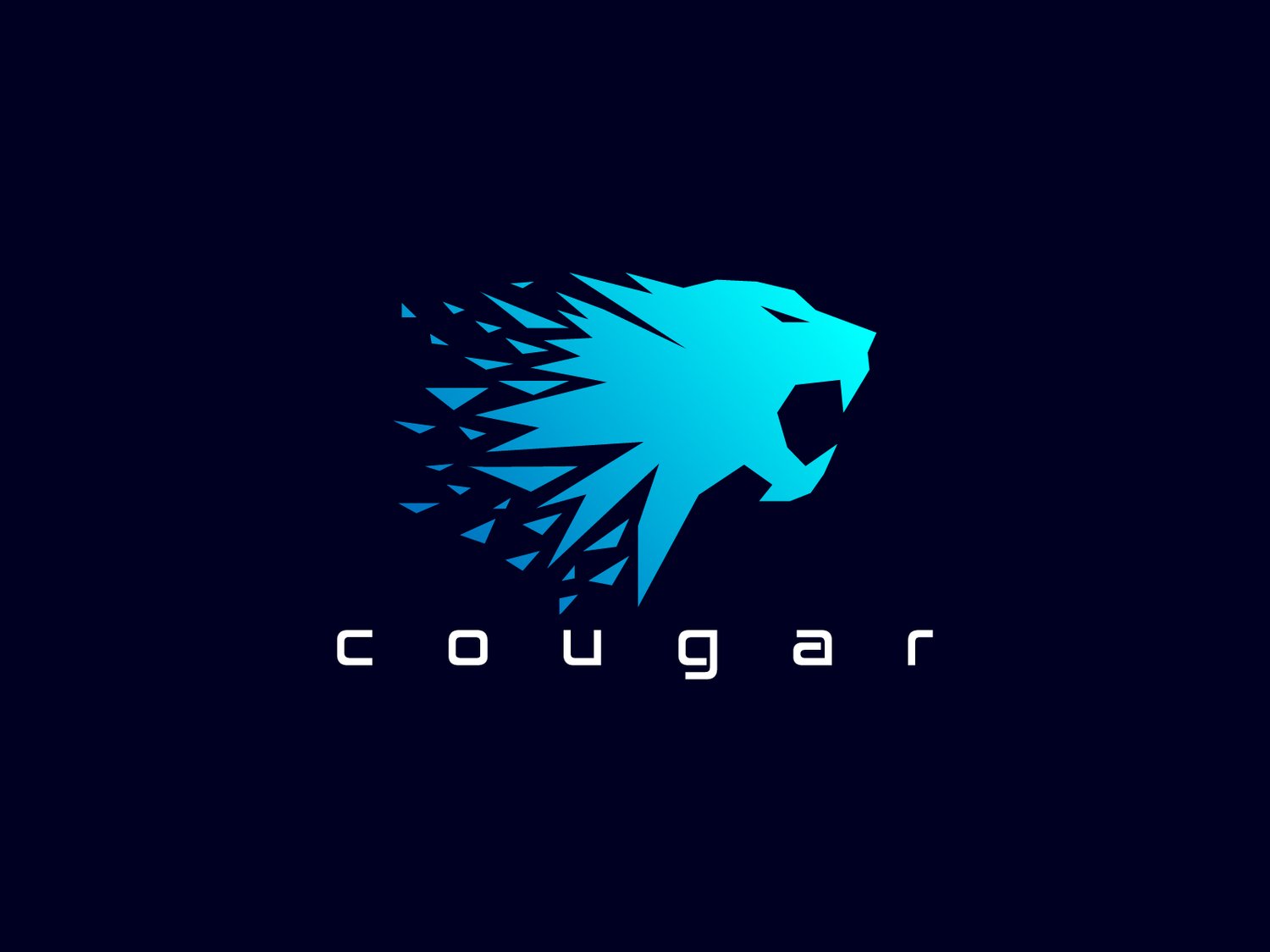 Hand-illustrated cougar logo with a sleek and fierce design, ideal for branding, merchandise, and business identity.