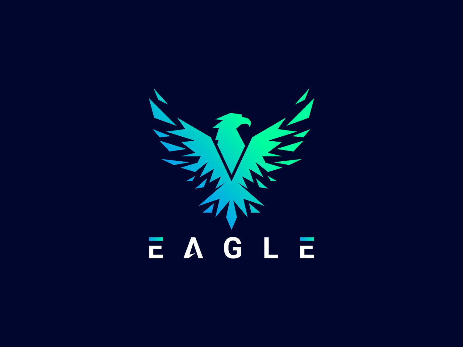 Hand-illustrated eagle logo with a fierce and majestic design, ideal for branding, merchandise, and business identity.