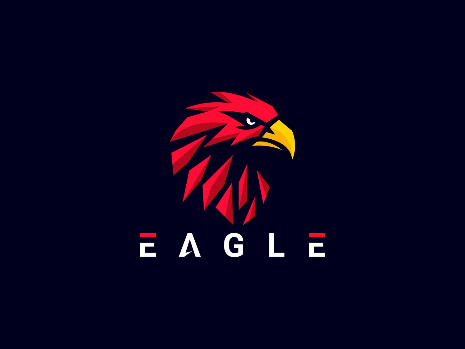 Hand-illustrated eagle logo with a fierce and majestic design, ideal for branding, merchandise, and business identity.
