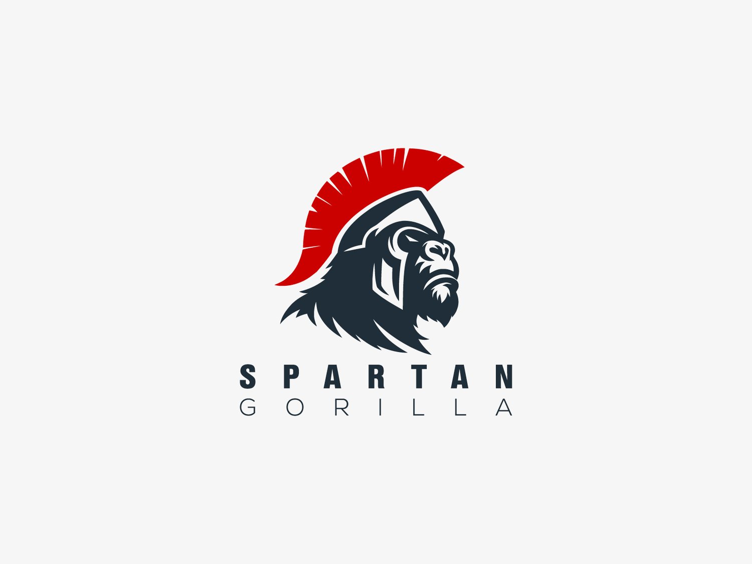 Hand-illustrated gorilla logo with a fierce and dominant design, ideal for branding, merchandise, and business identity.