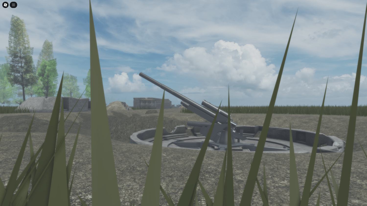 Realistic lighting and detailed textures enhancing the war atmosphere
