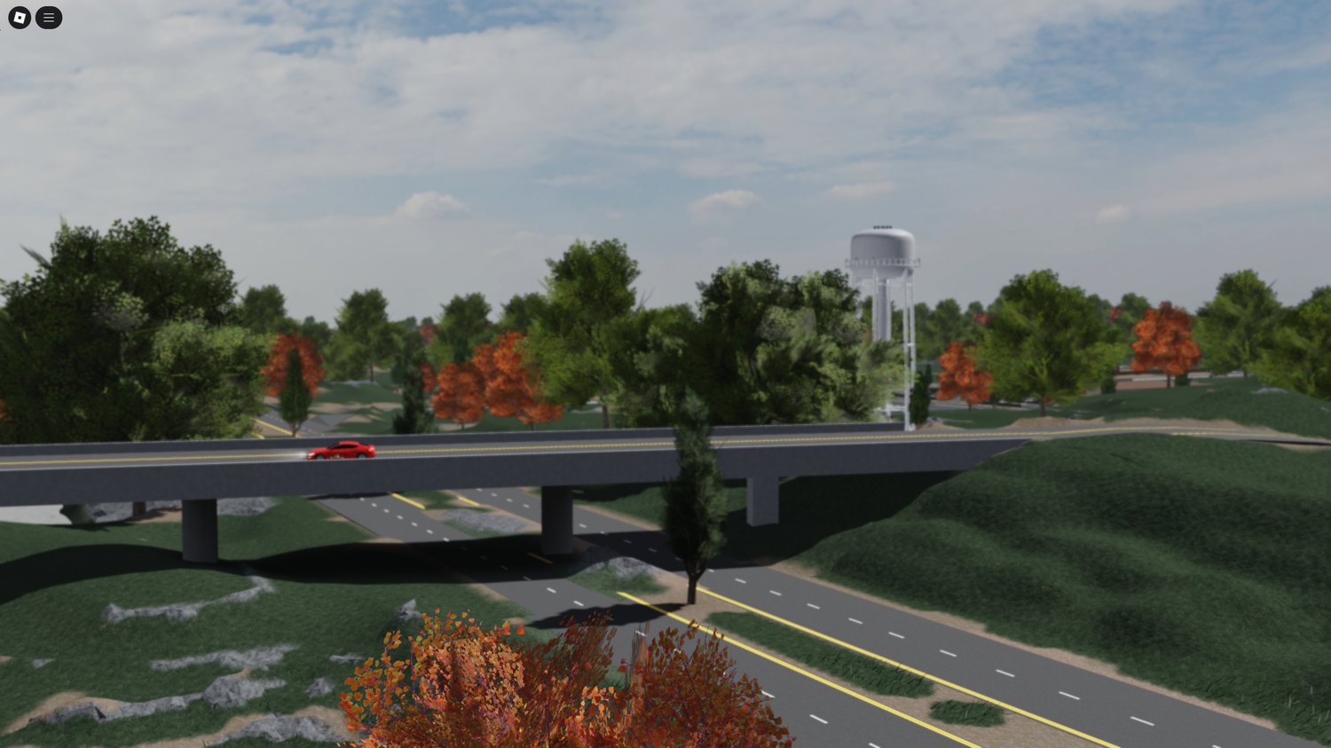 Virtual residential neighborhood featuring customizable homes in the Nashville roleplay map.