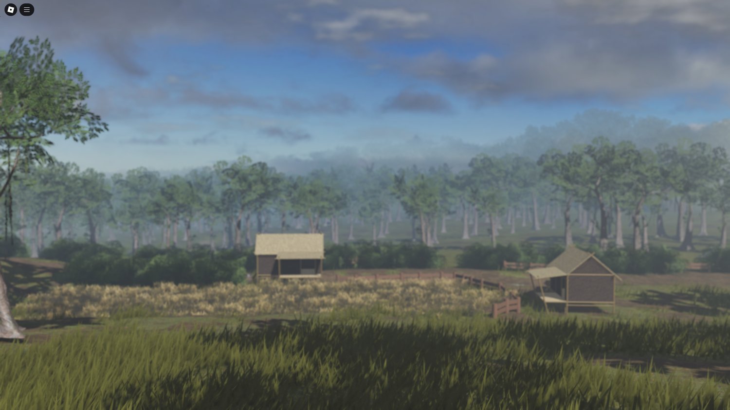Players strategizing in a jungle environment with limited visibility.