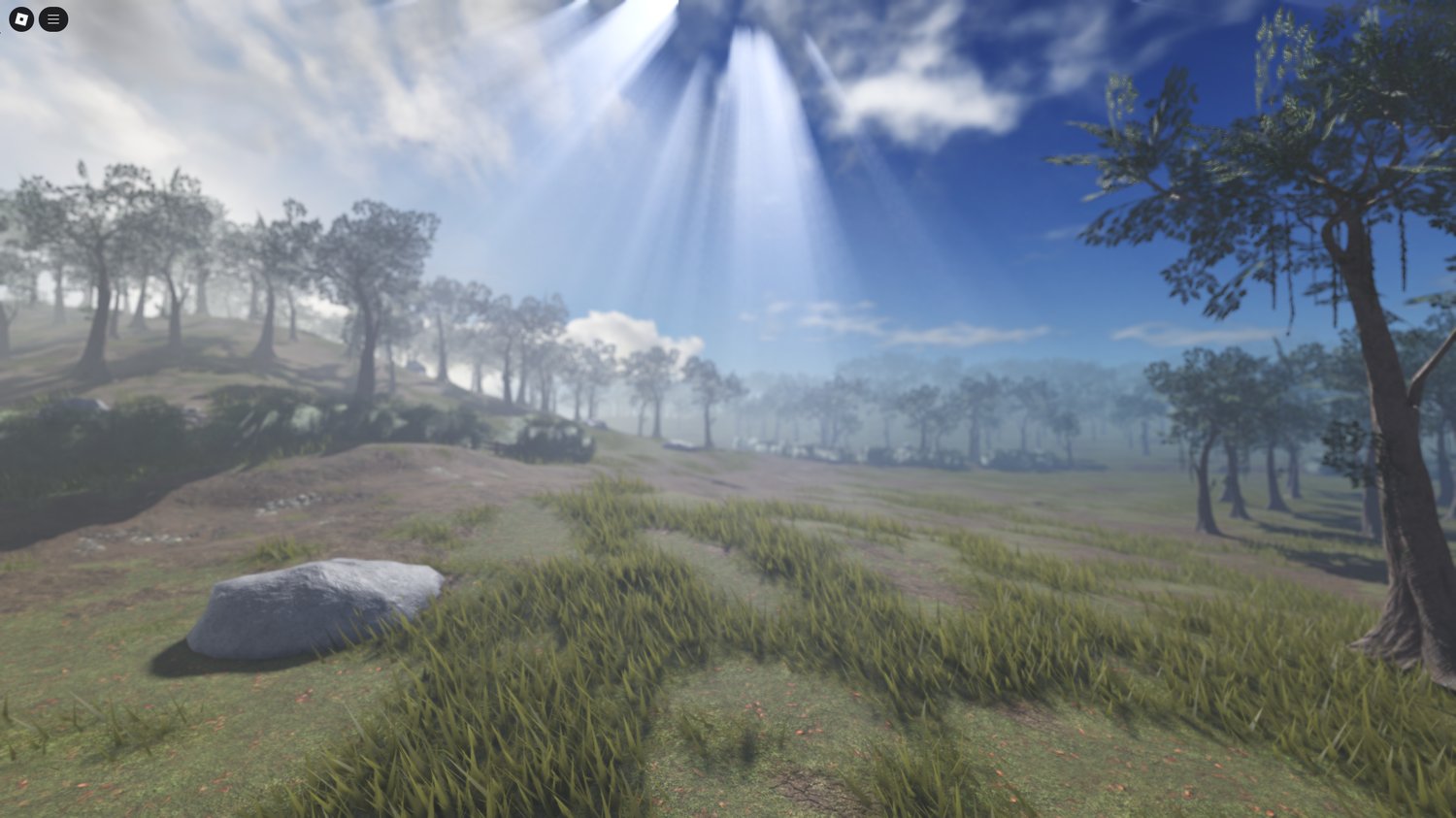 Aerial view of the expansive map featuring villages, jungles, and rivers.