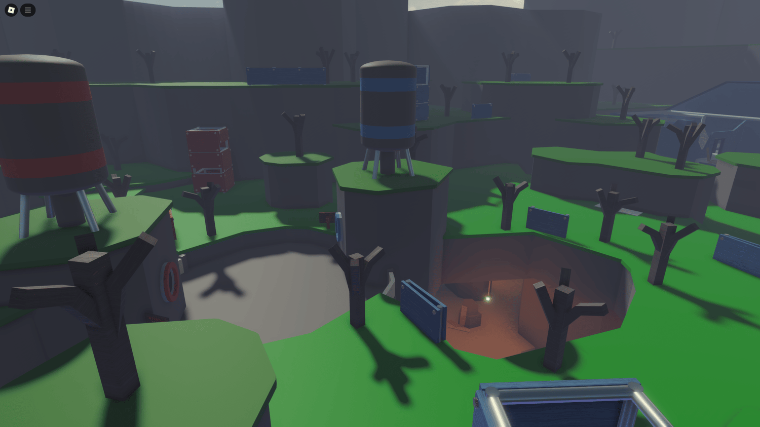 Players strategizing in the underground trenches to outmaneuver opponents.