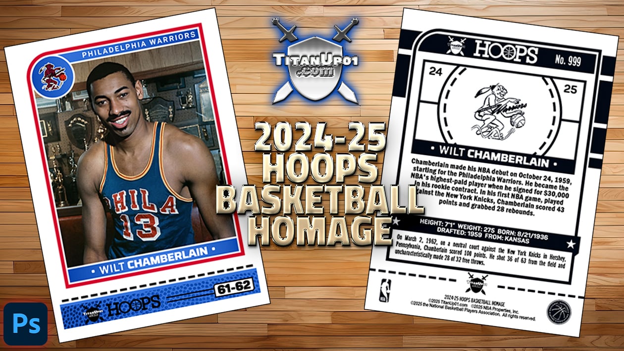 2024-25 Hoops Basketball Homage Photoshop PSD Templates