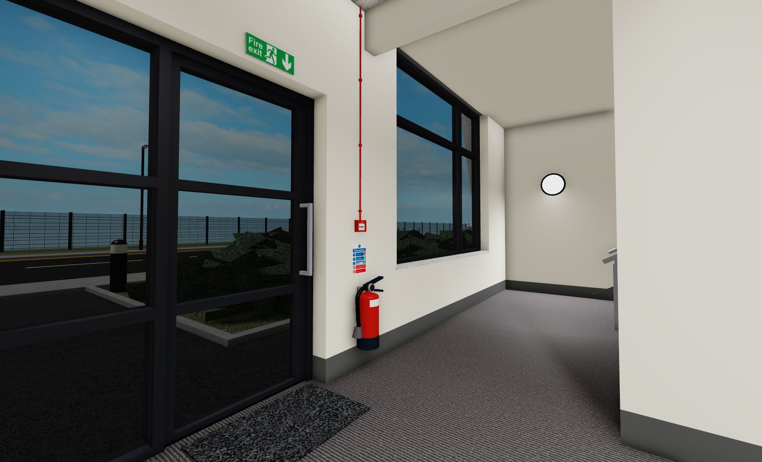 Area Office Entrance & Stairs