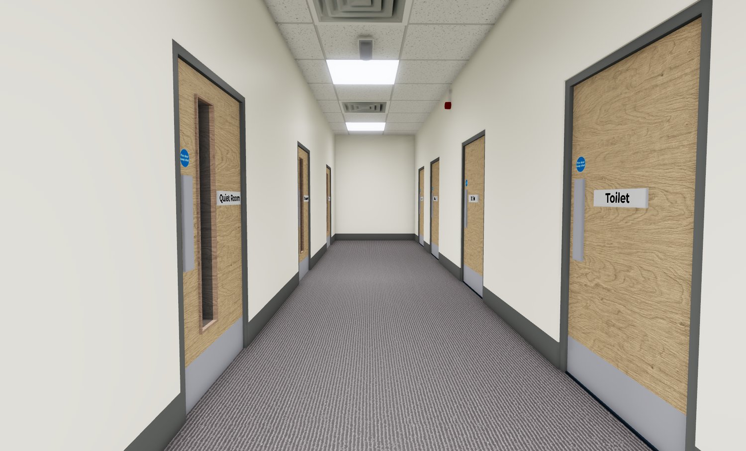 Toilet & Classroom Corridor