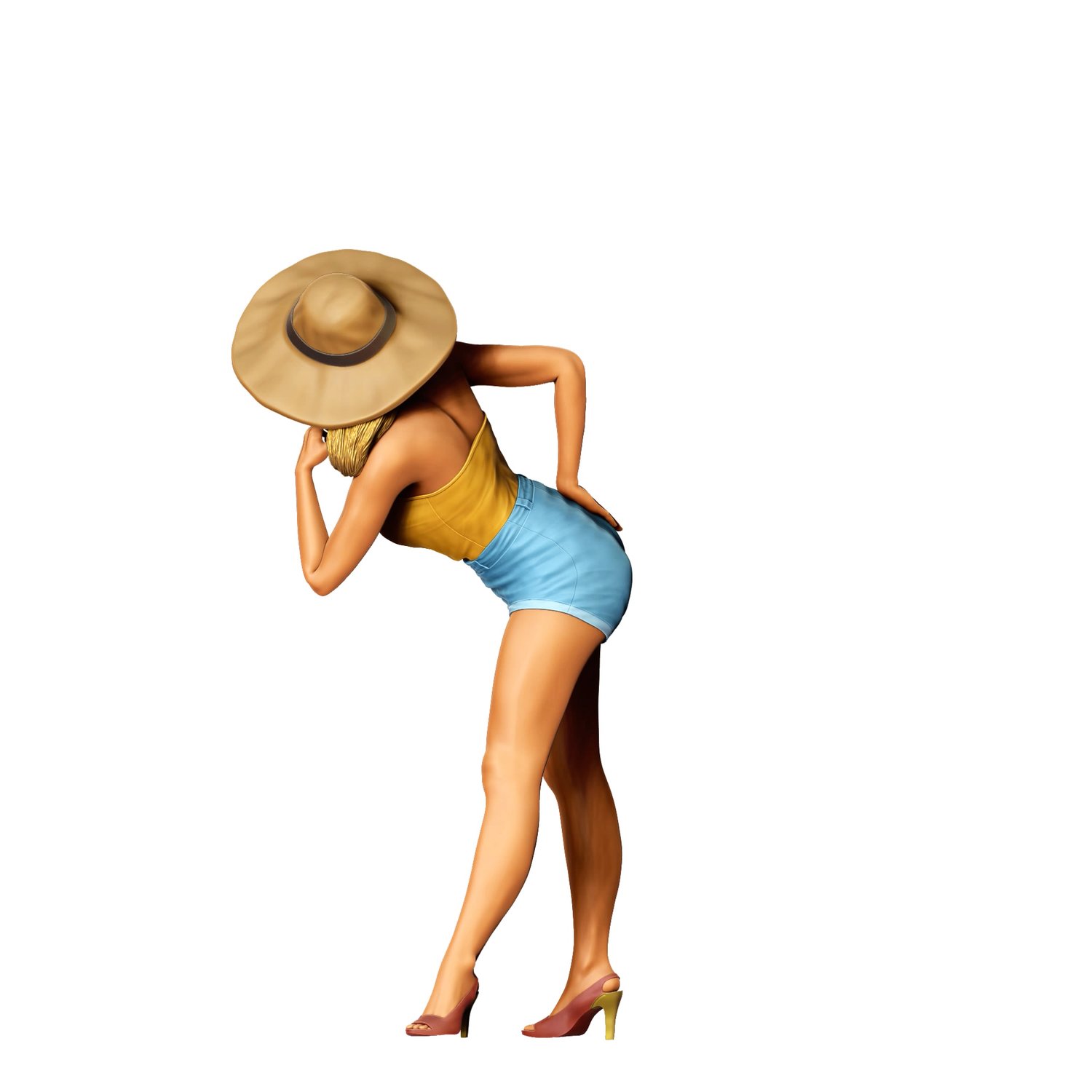 3dp Miniatures, N5 Pin-up girl