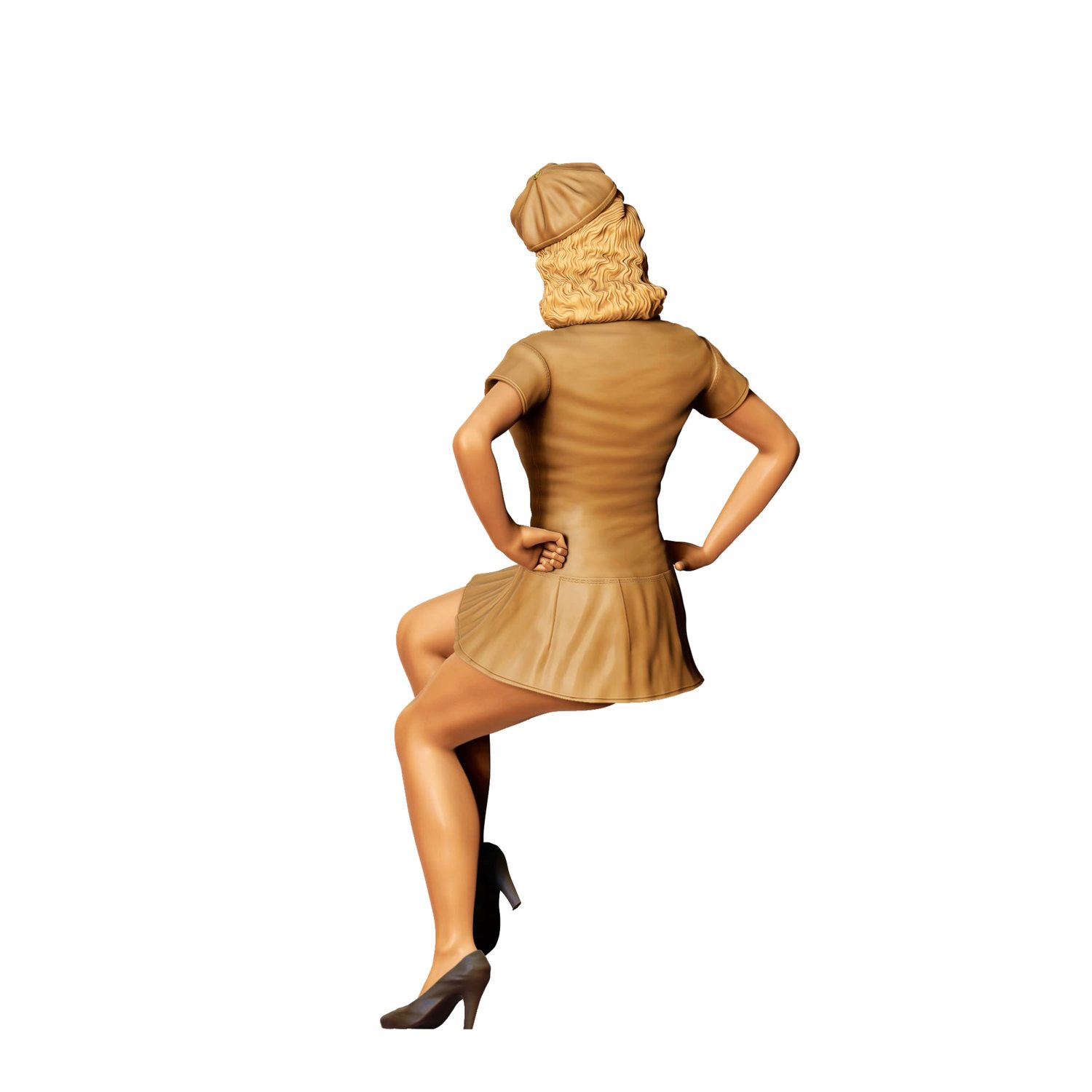3dp Miniatures, N6 Pin-up girl