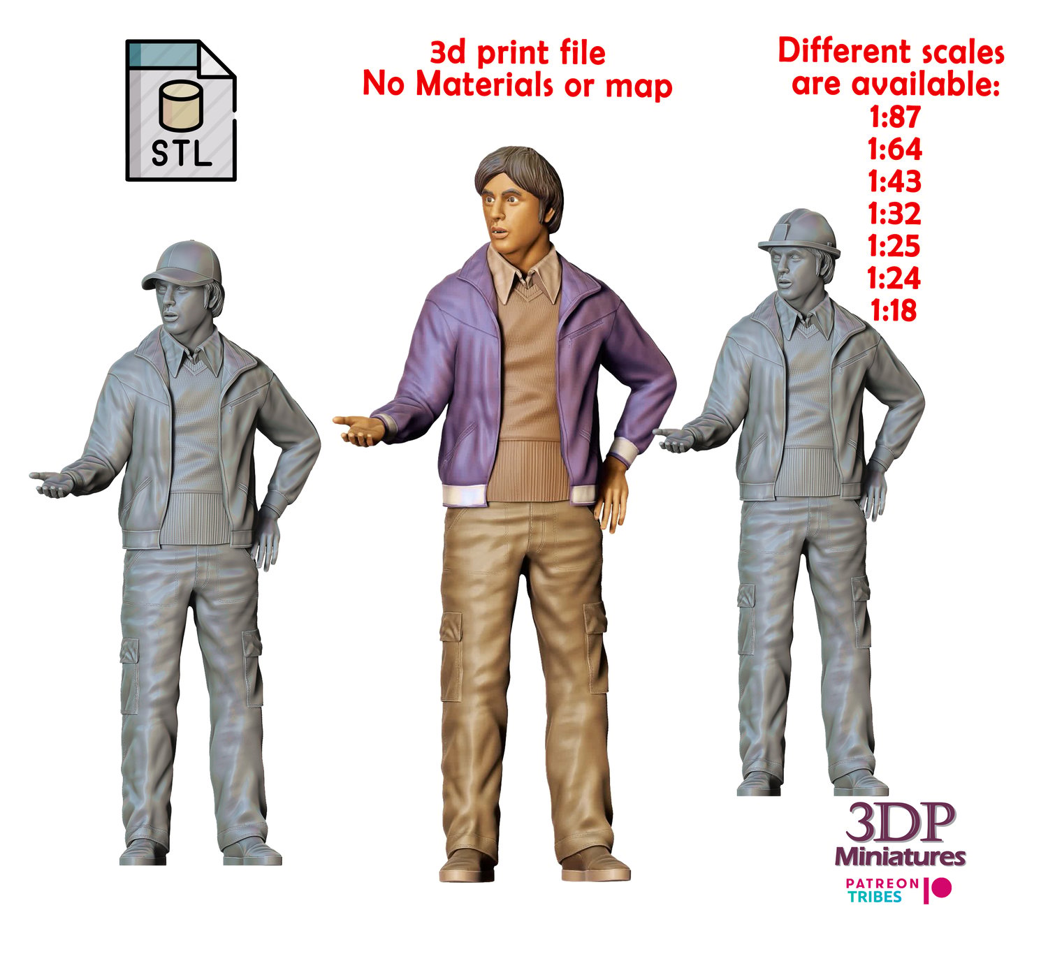 3dp Miniatures, N4 Rajesh Koothrappali Kunal Nayyar The Big Bang Theory