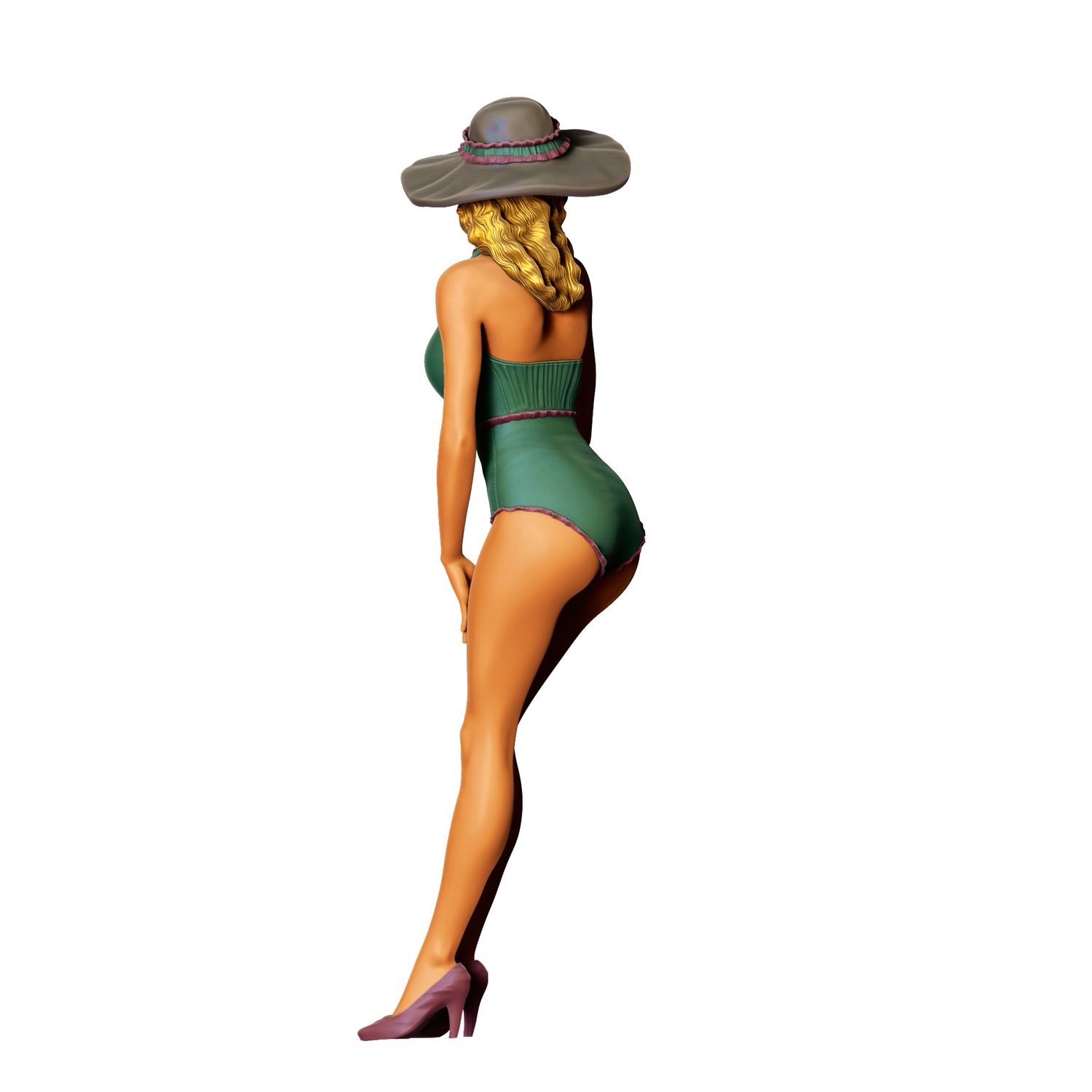 3dp Miniatures, N7 Pin-up girl