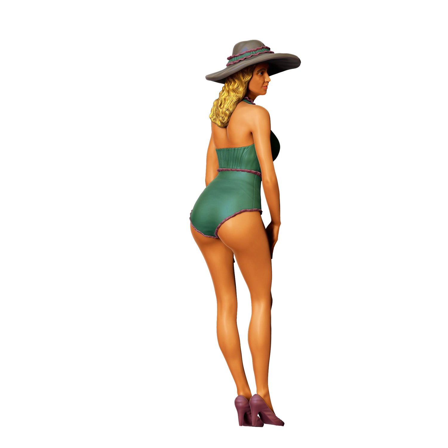 3dp Miniatures, N7 Pin-up girl