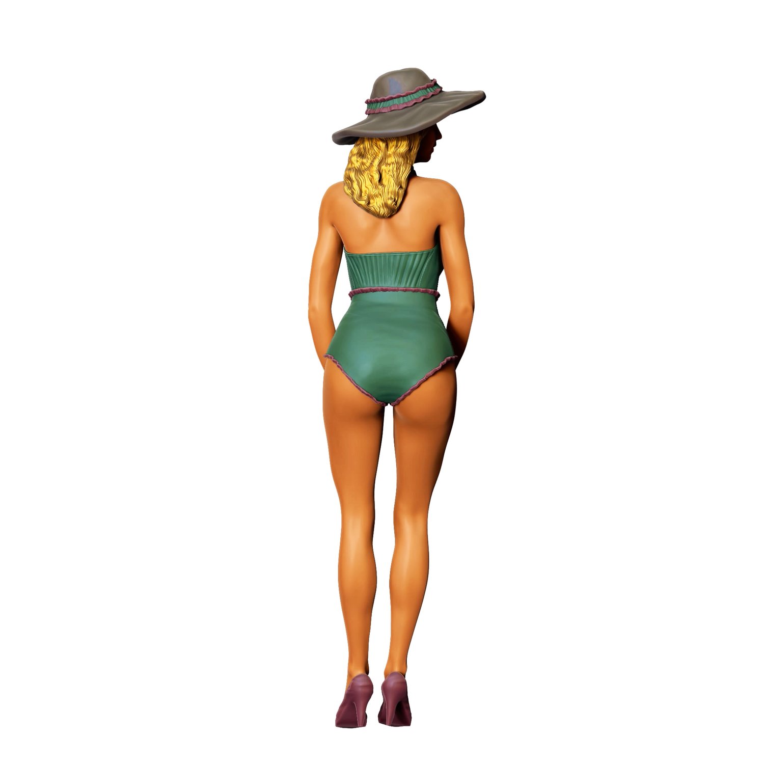 3dp Miniatures, N7 Pin-up girl
