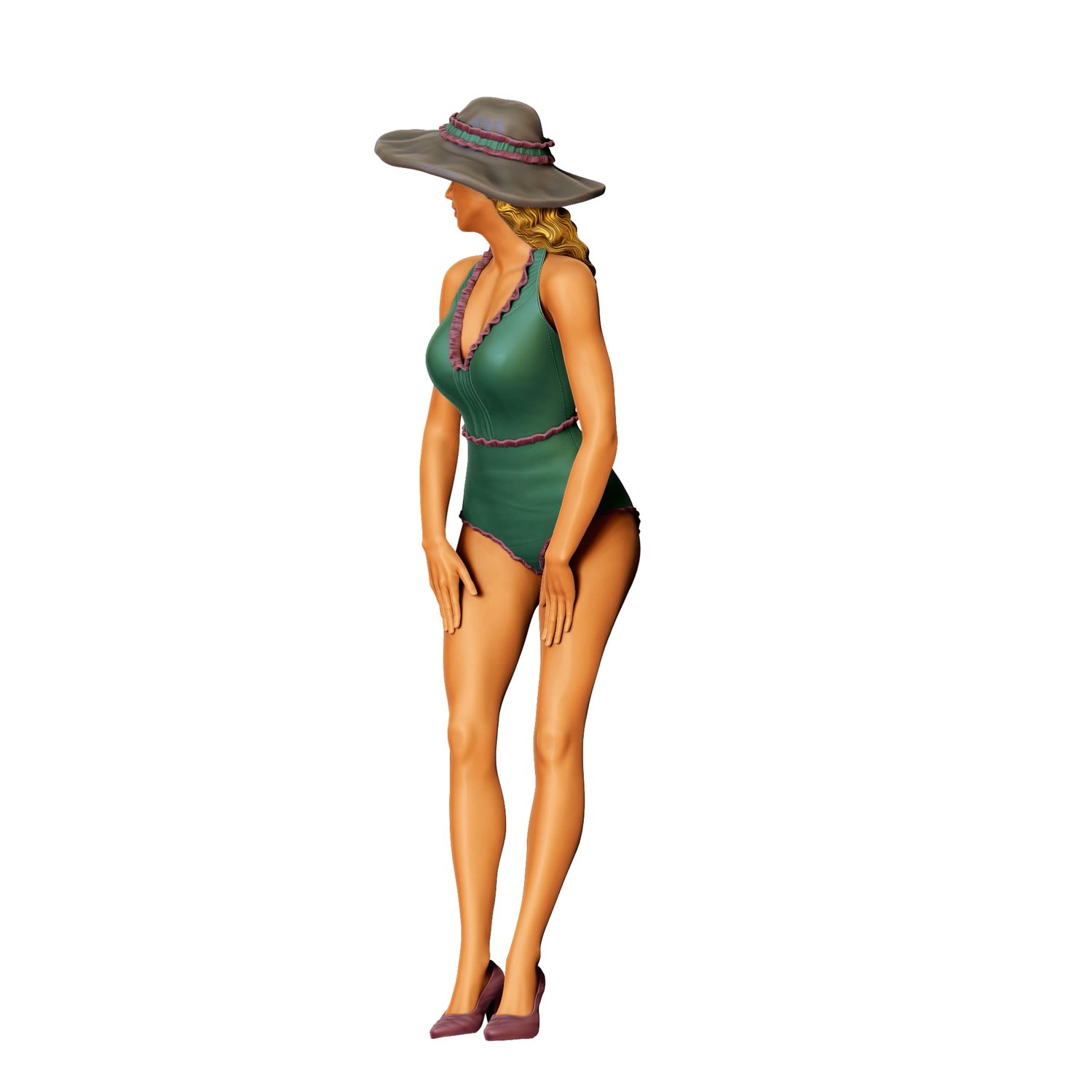 3dp Miniatures, N7 Pin-up girl