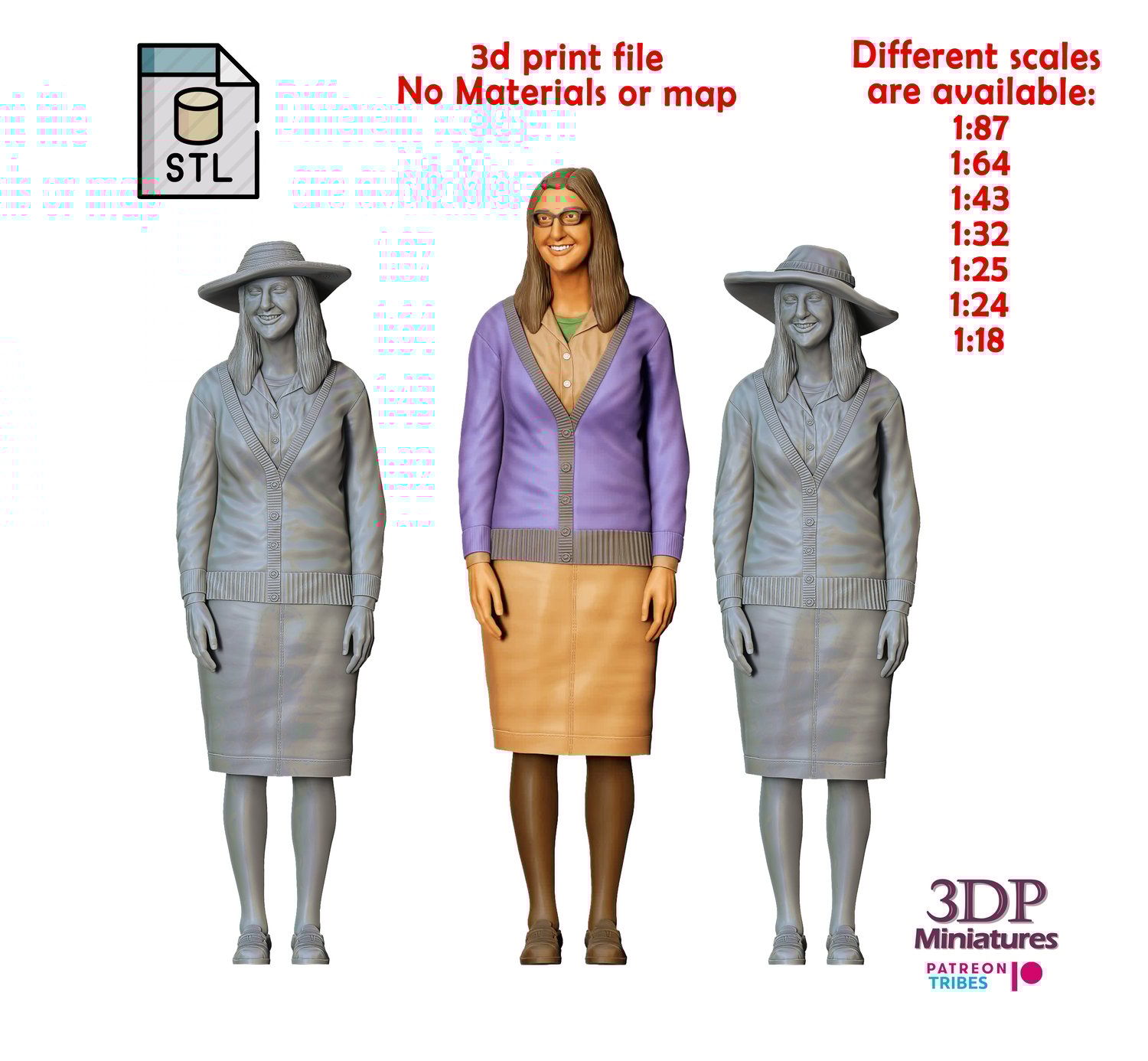 3dp Miniatures, N6 Amy Farrah Fowler Mayim bialik The Big Bang Theory