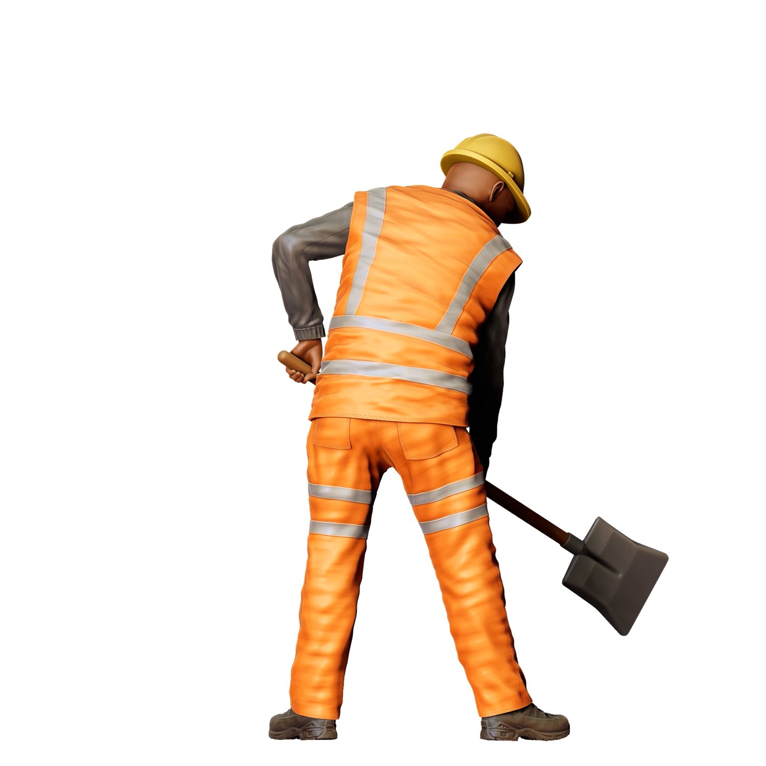 3dp Miniatures, N3 Railway Track Worker with Shovel