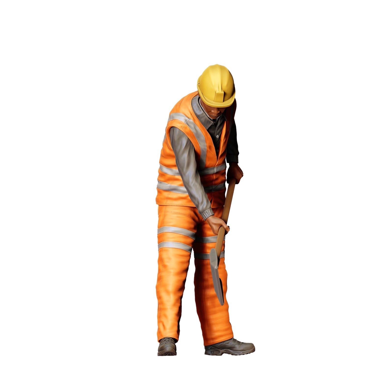 3dp Miniatures, N3 Railway Track Worker with Shovel