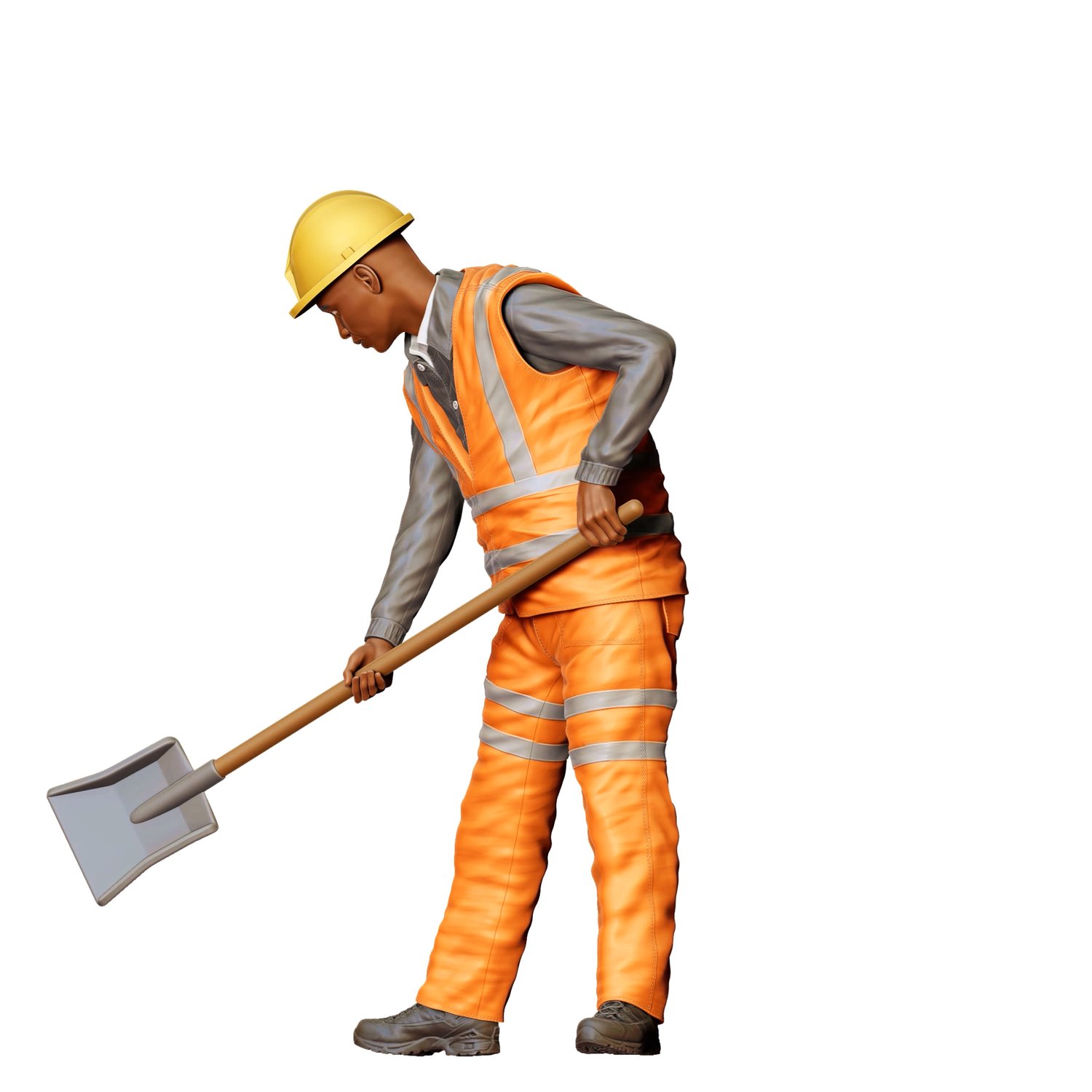3dp Miniatures, N3 Railway Track Worker with Shovel