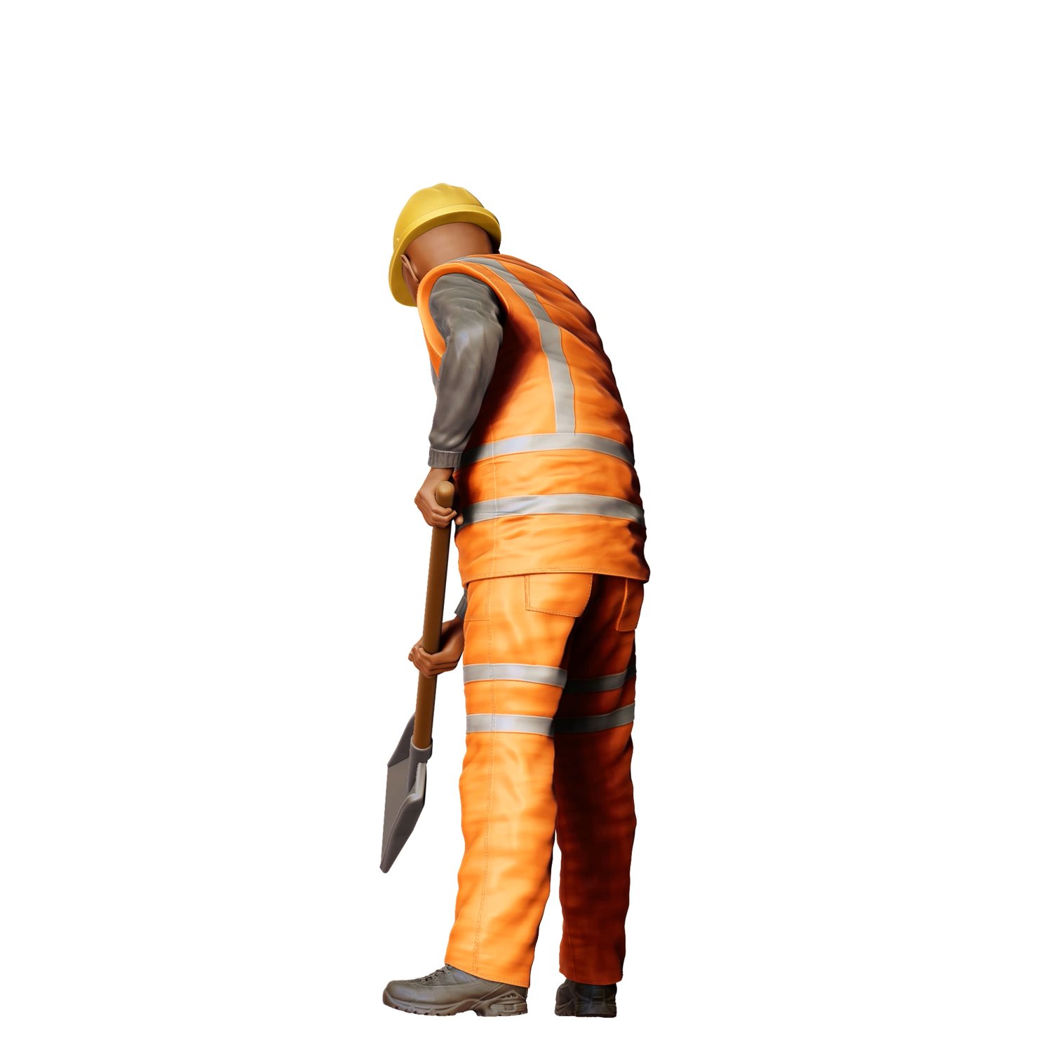 3dp Miniatures, N3 Railway Track Worker with Shovel