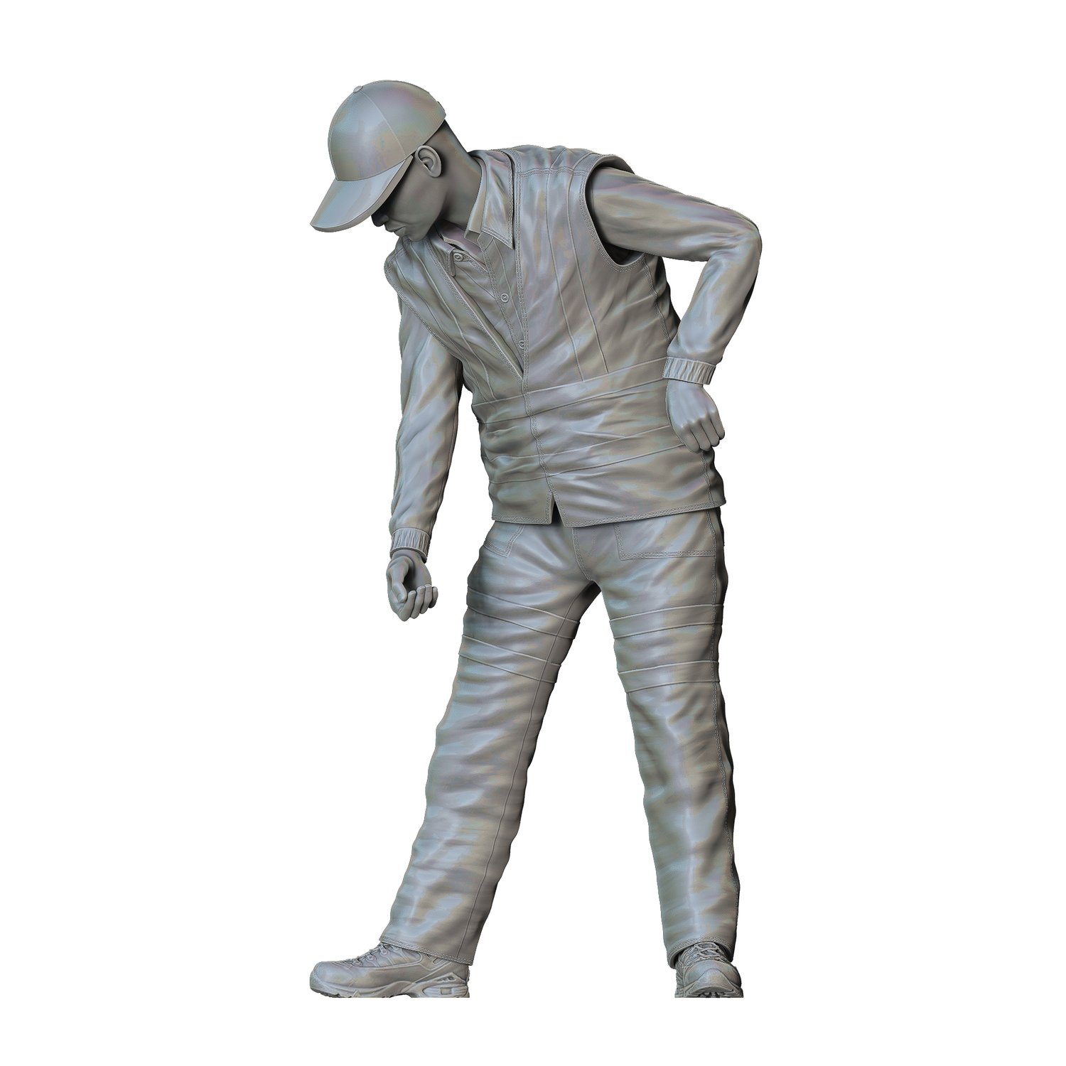 3dp Miniatures, N3 Railway Track Worker with Shovel