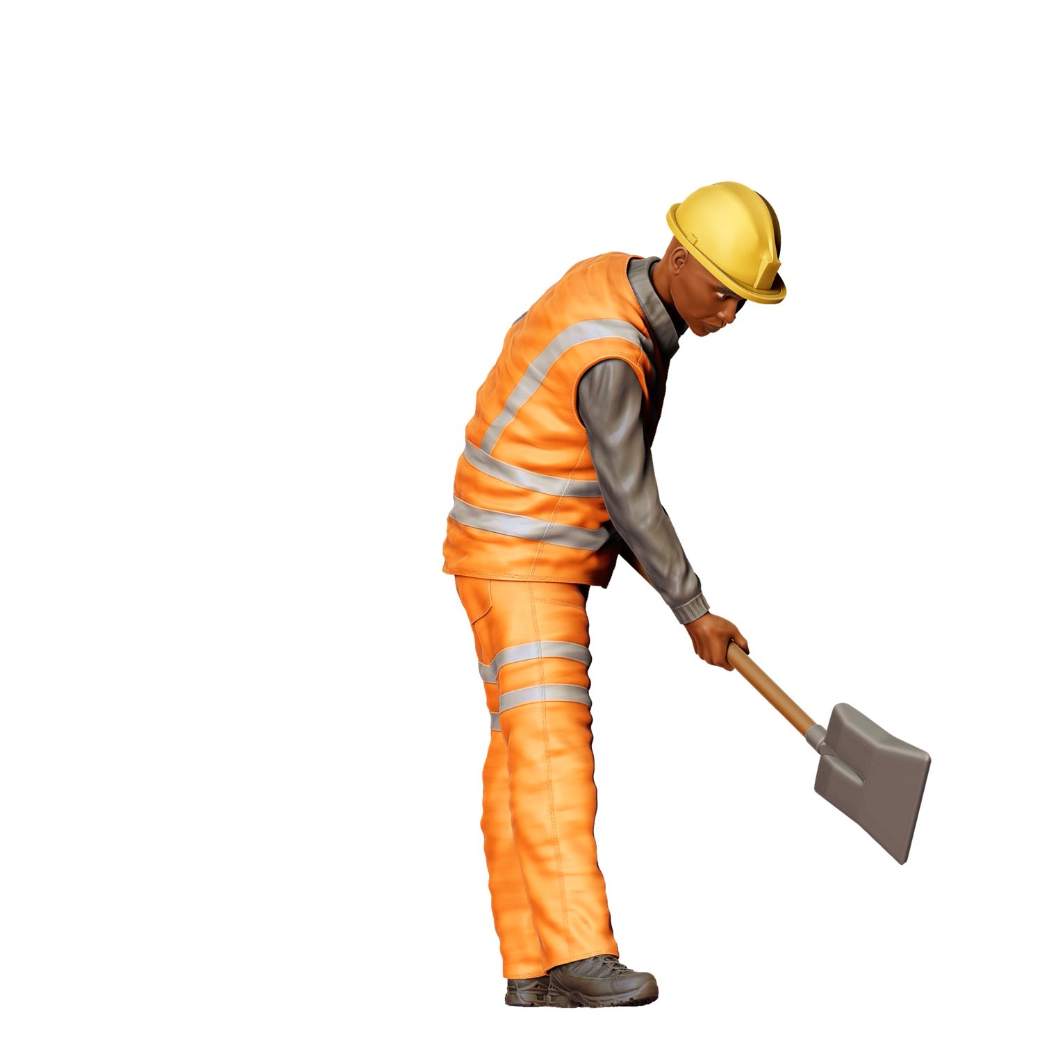 3dp Miniatures, N3 Railway Track Worker with Shovel