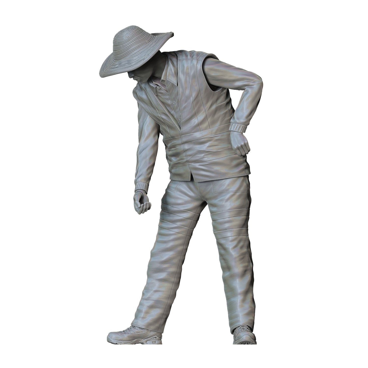 3dp Miniatures, N3 Railway Track Worker with Shovel