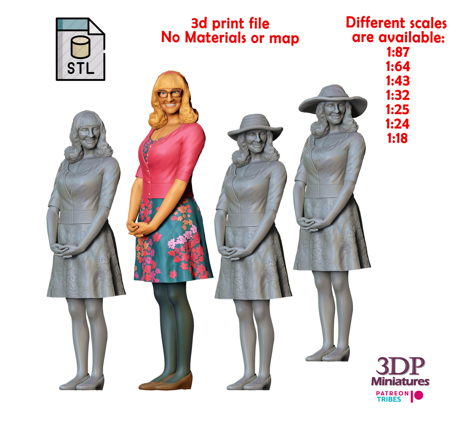 3dp Miniatures, N7 Bernadette Rostenkowski Melissa Rauch The Big Bang Theory