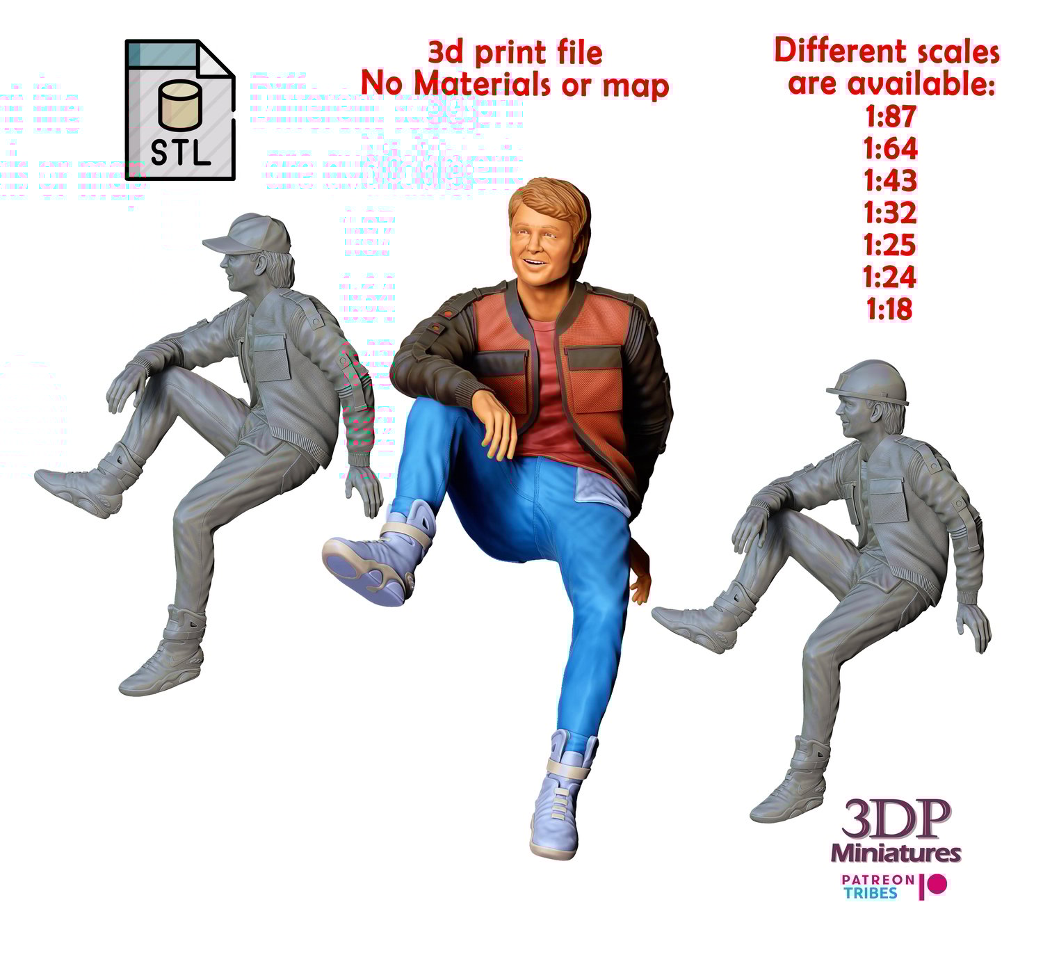 3dp Miniatures, N2 Marty McFly