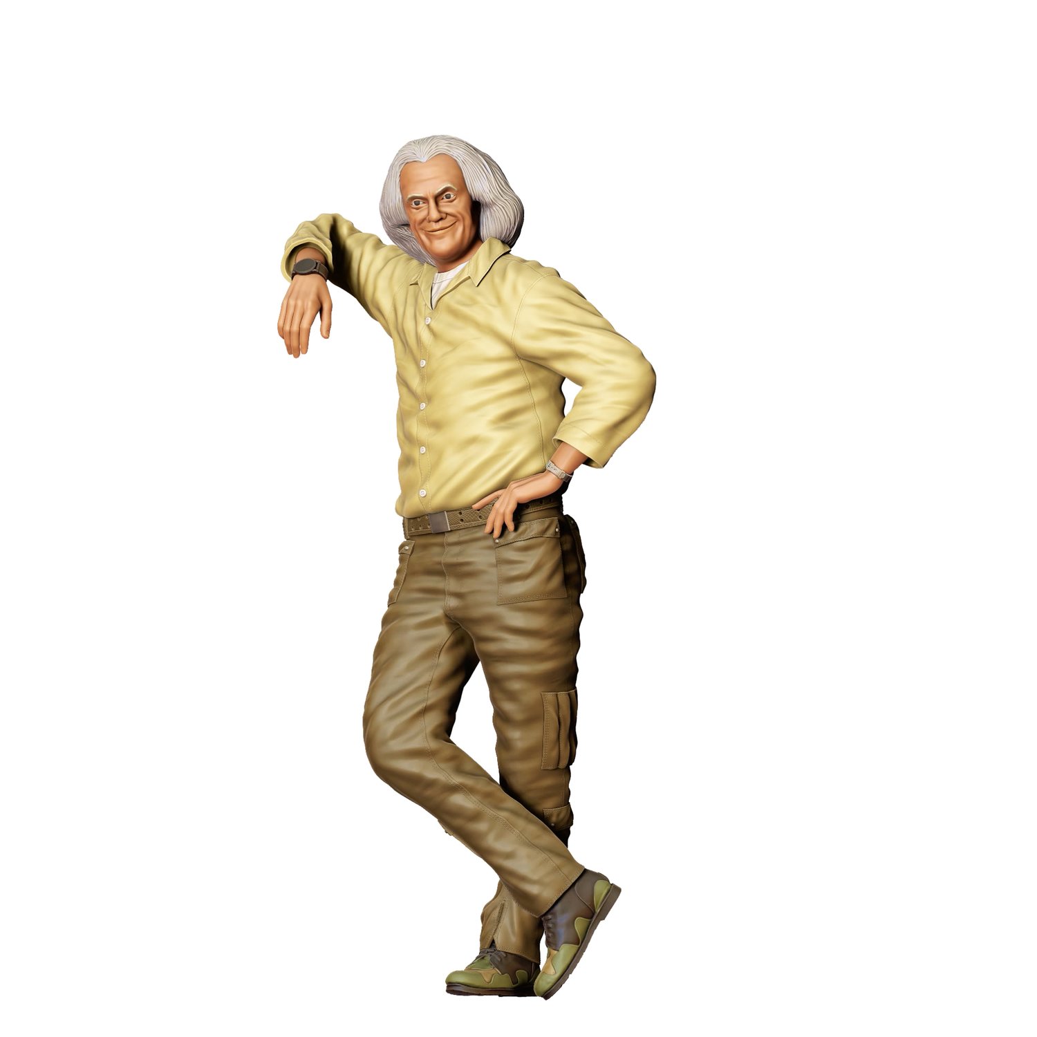 3dp Miniatures, N3 Doc_ Dr. Emmett Brown Christopher Lloyd