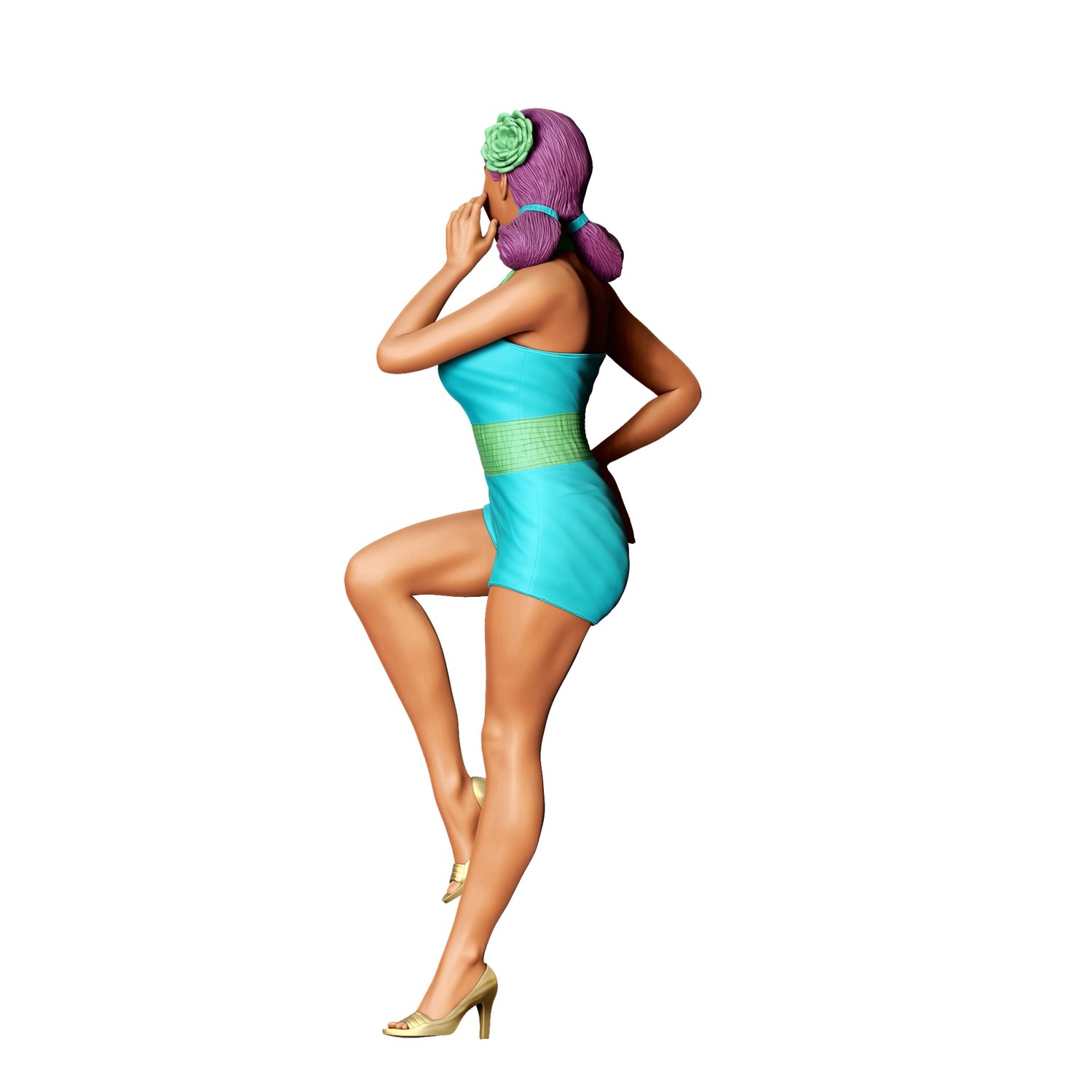 3dp Miniatures, N10 Pin-up girl