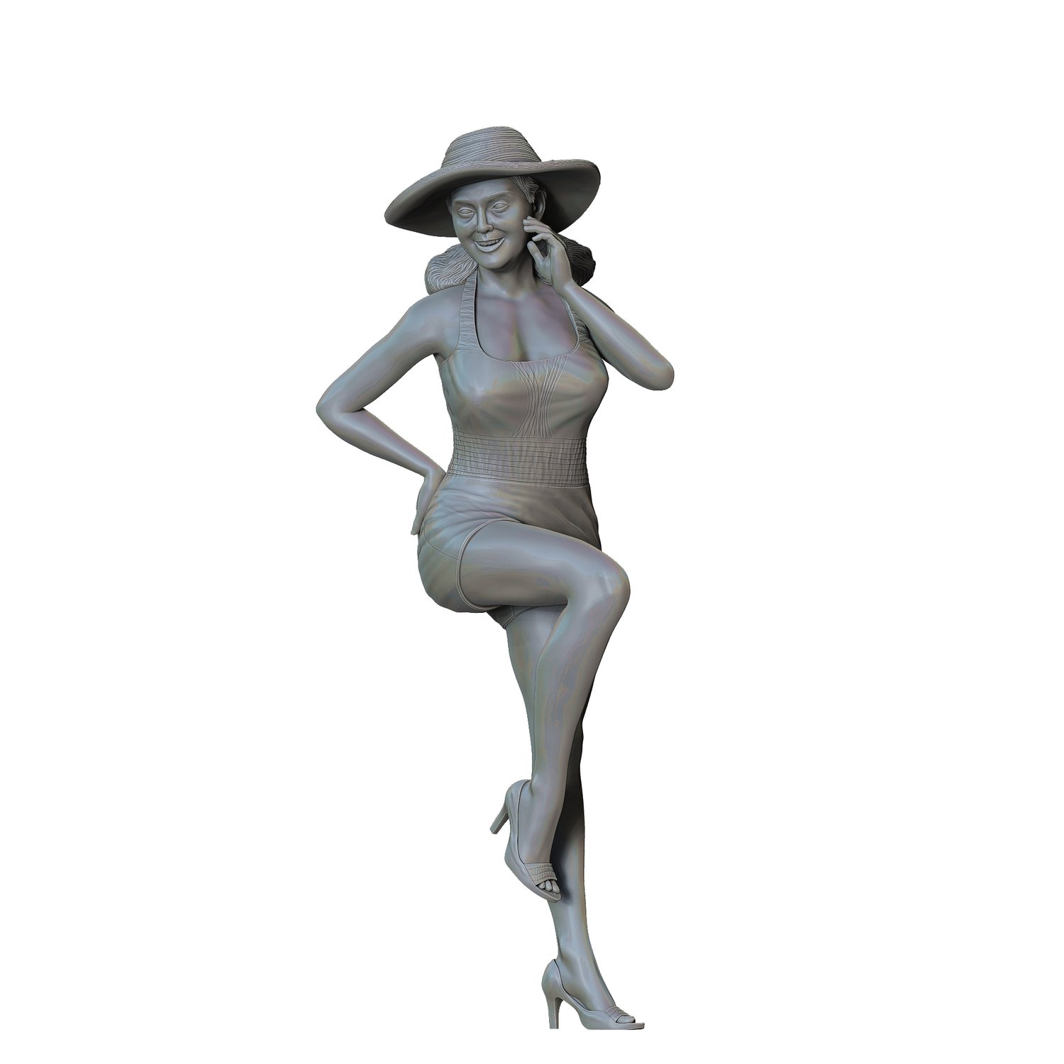 3dp Miniatures, N10 Pin-up girl