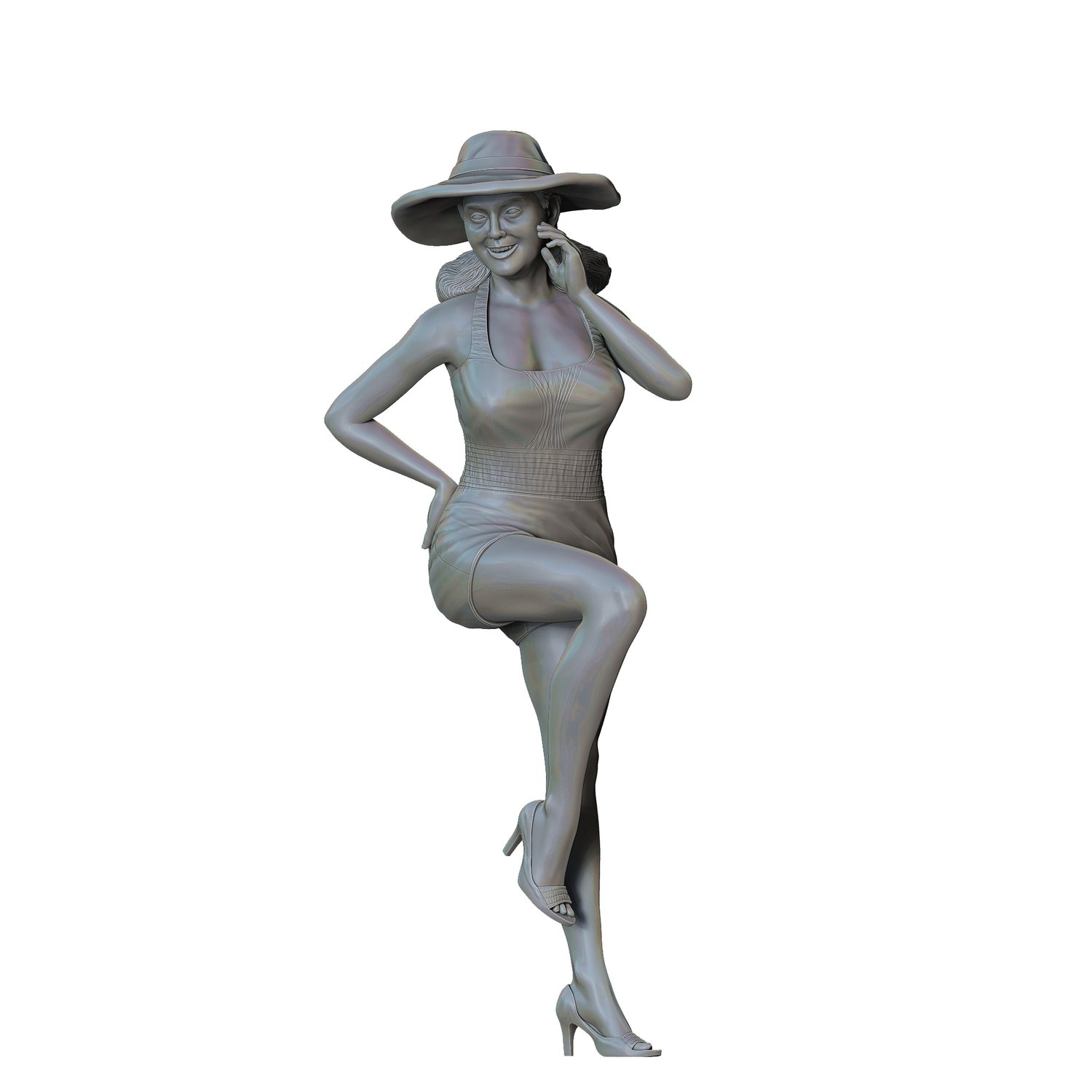 3dp Miniatures, N10 Pin-up girl