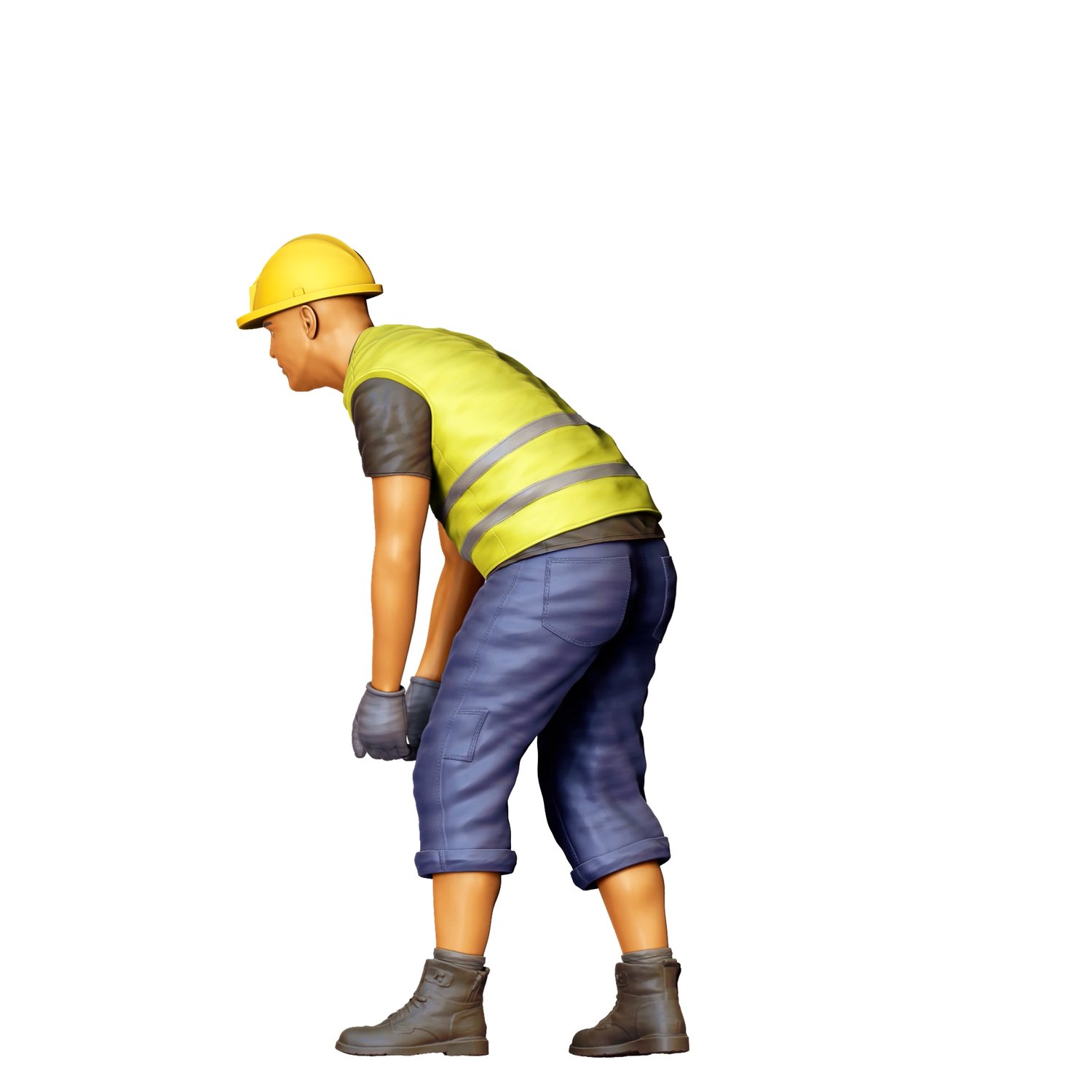 3dp Miniatures, N6 Railway Track Worker