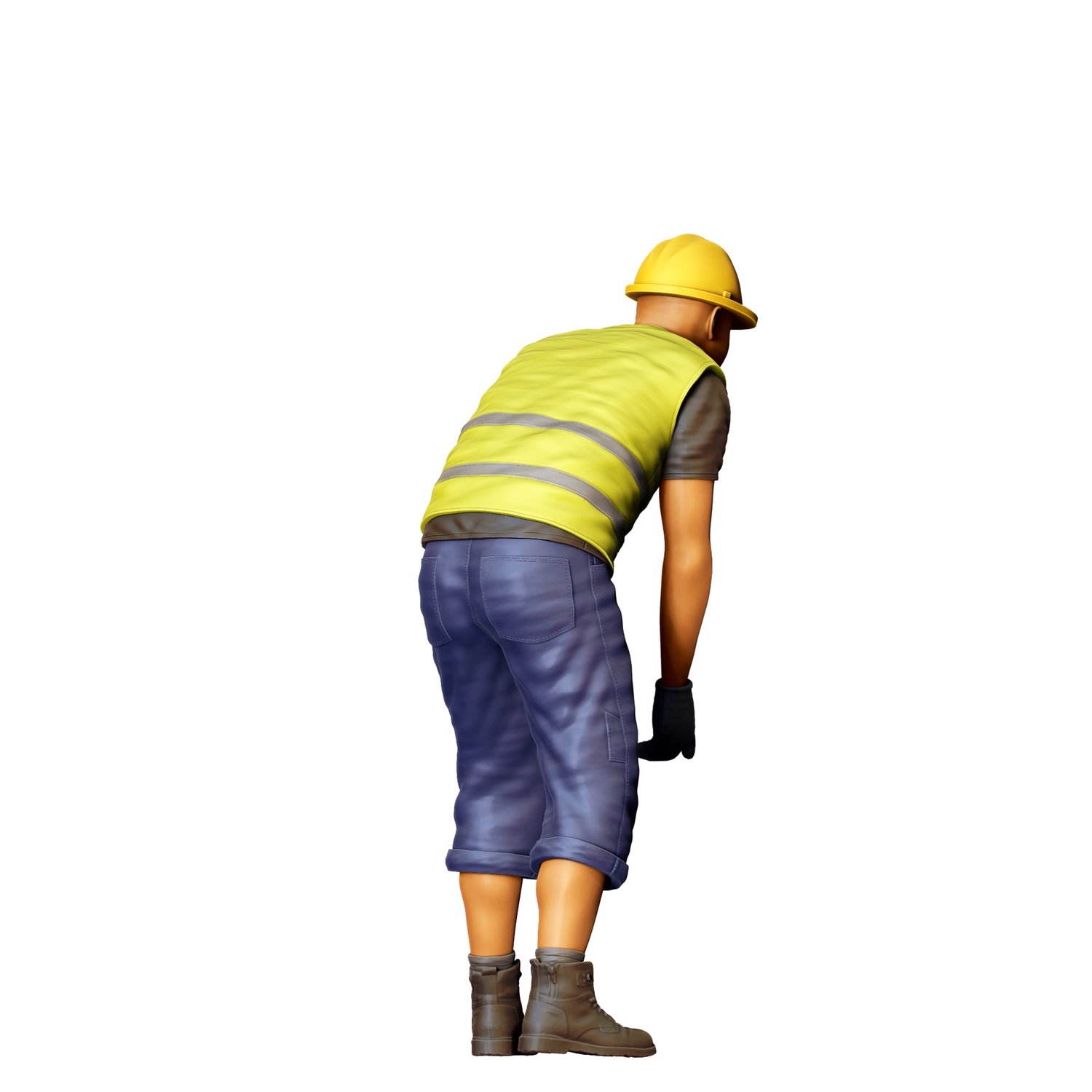 3dp Miniatures, N6 Railway Track Worker
