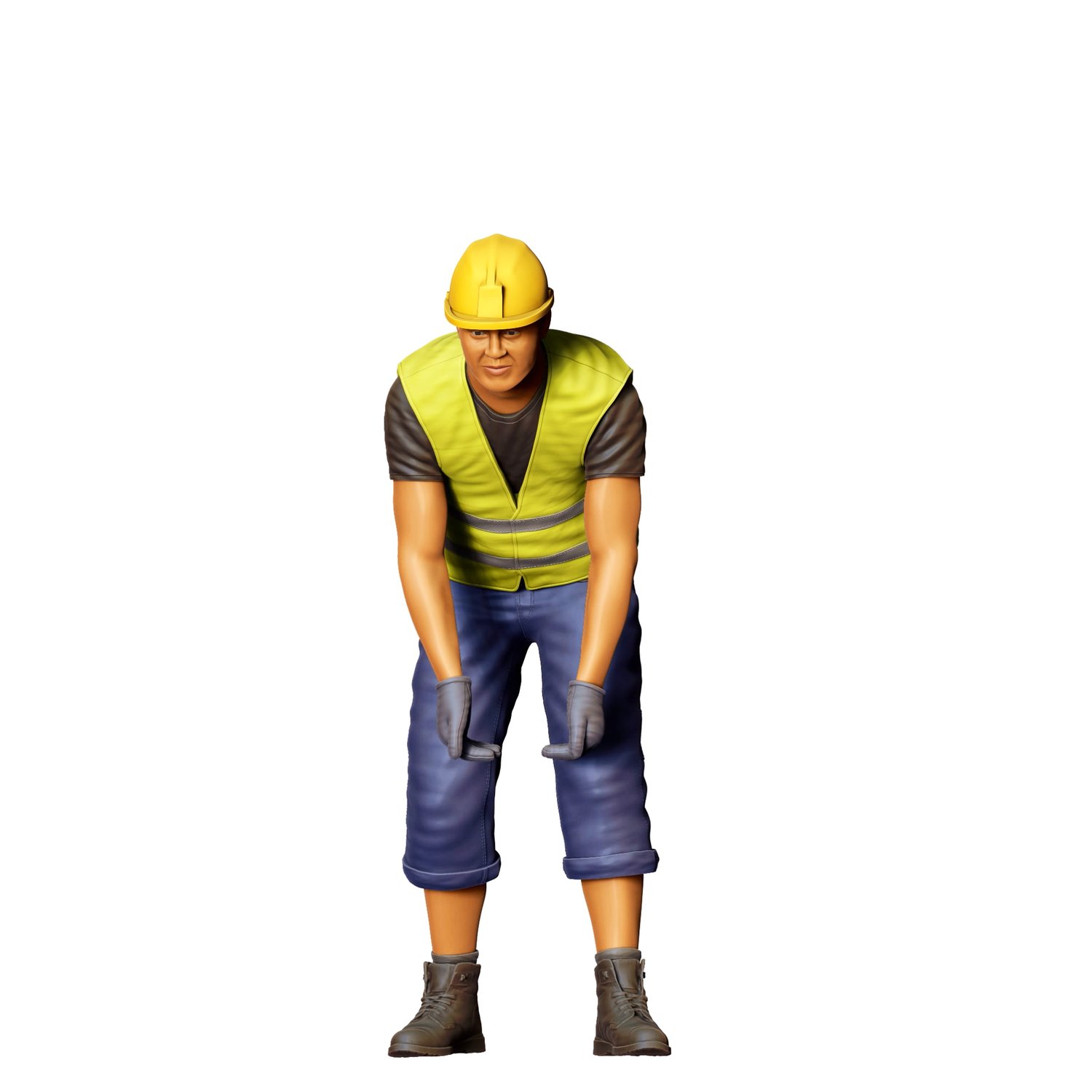 3dp Miniatures, N6 Railway Track Worker