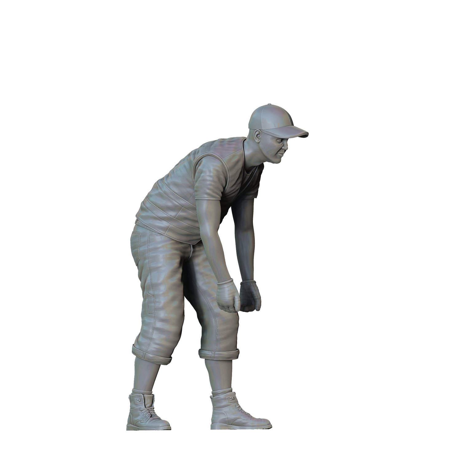 3dp Miniatures, N6 Railway Track Worker