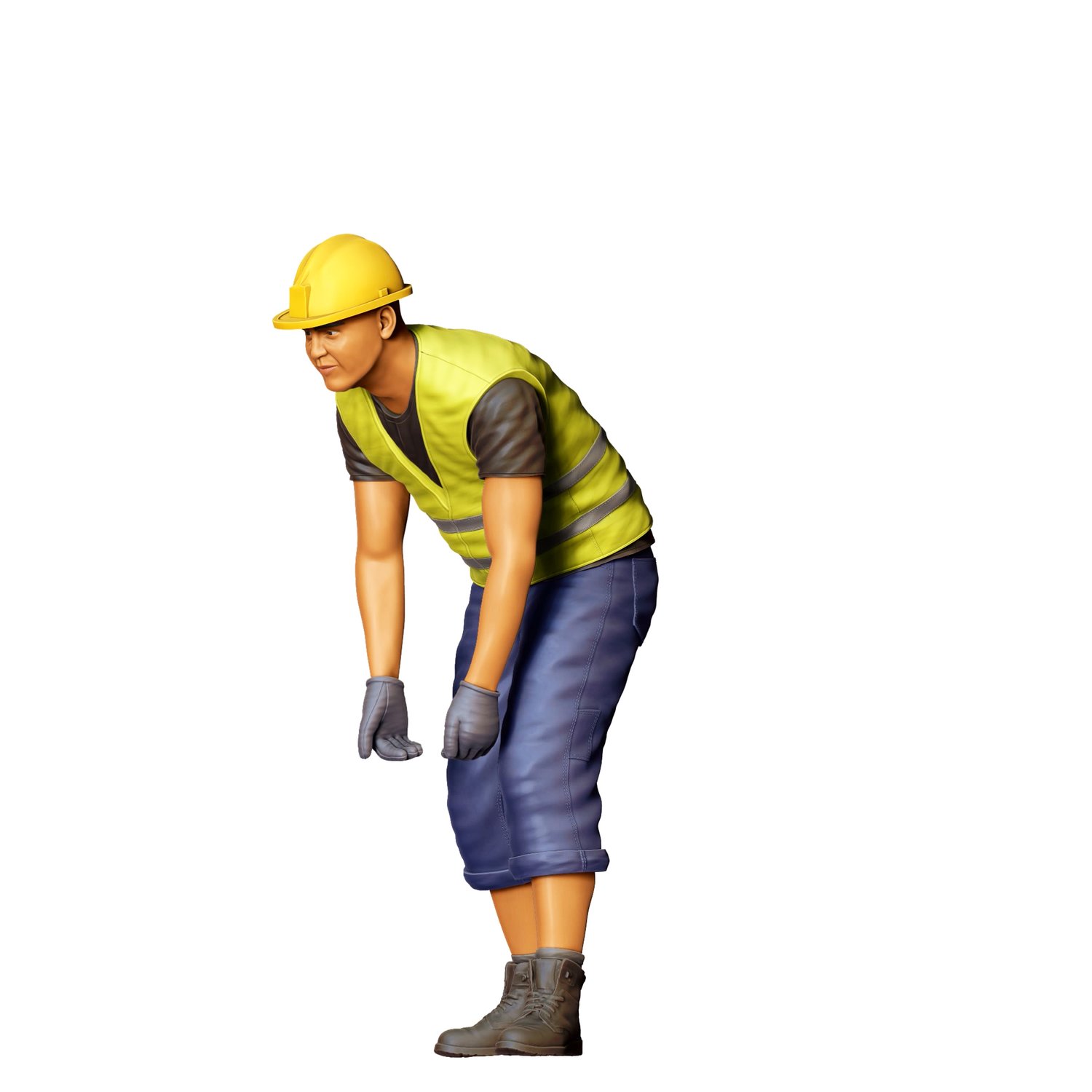 3dp Miniatures, N6 Railway Track Worker