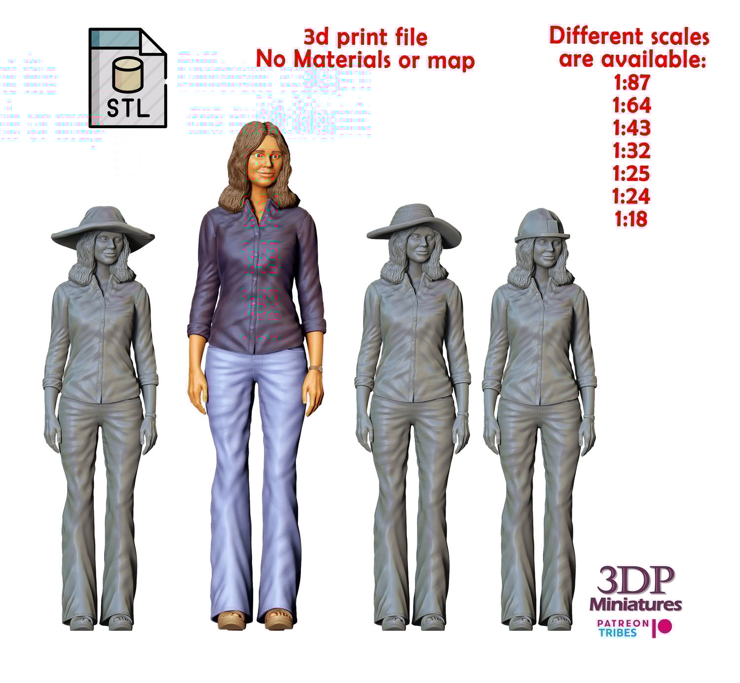 3dp Miniatures, Carrie Smokey and the Bandit