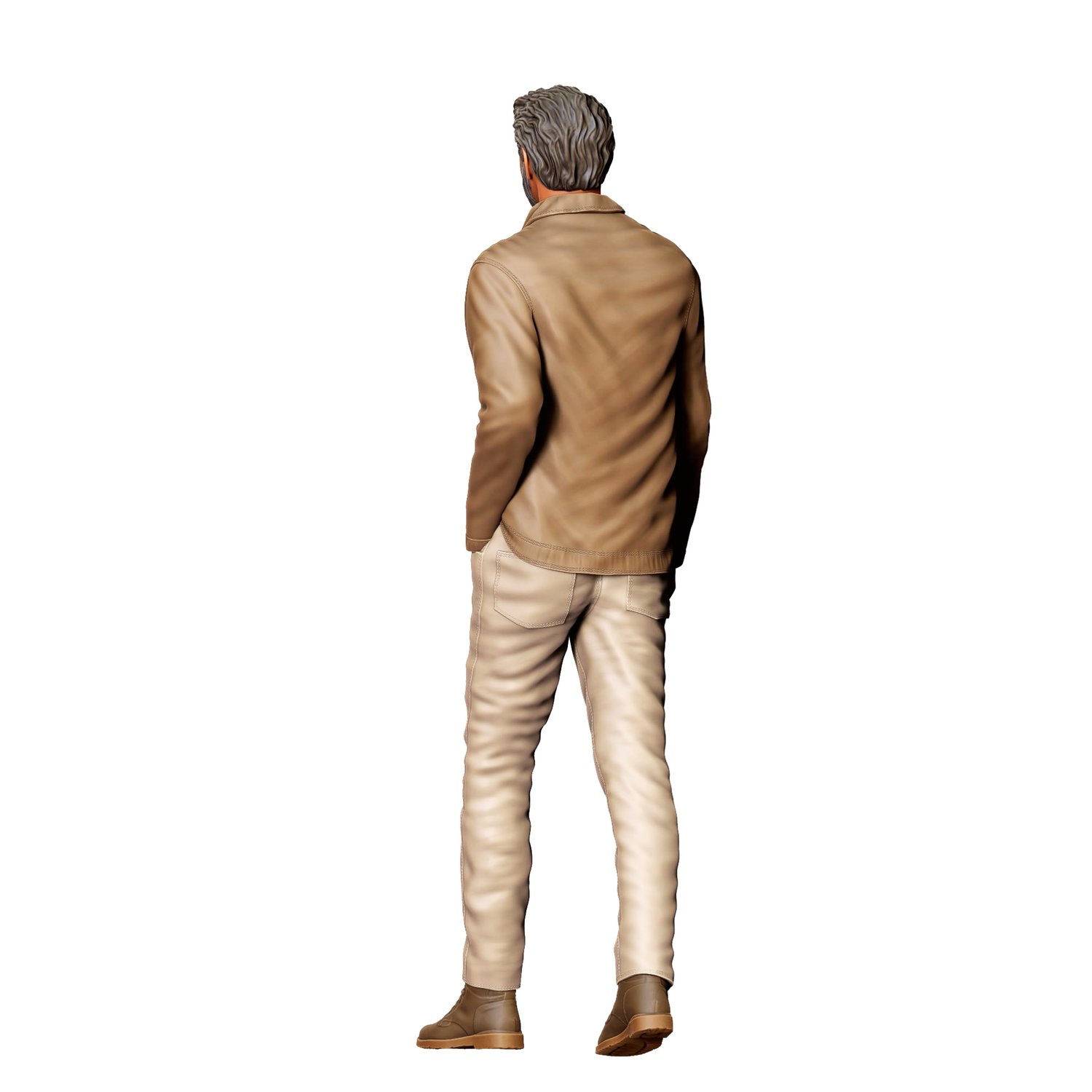 3dp Miniatures, N1 Man walking